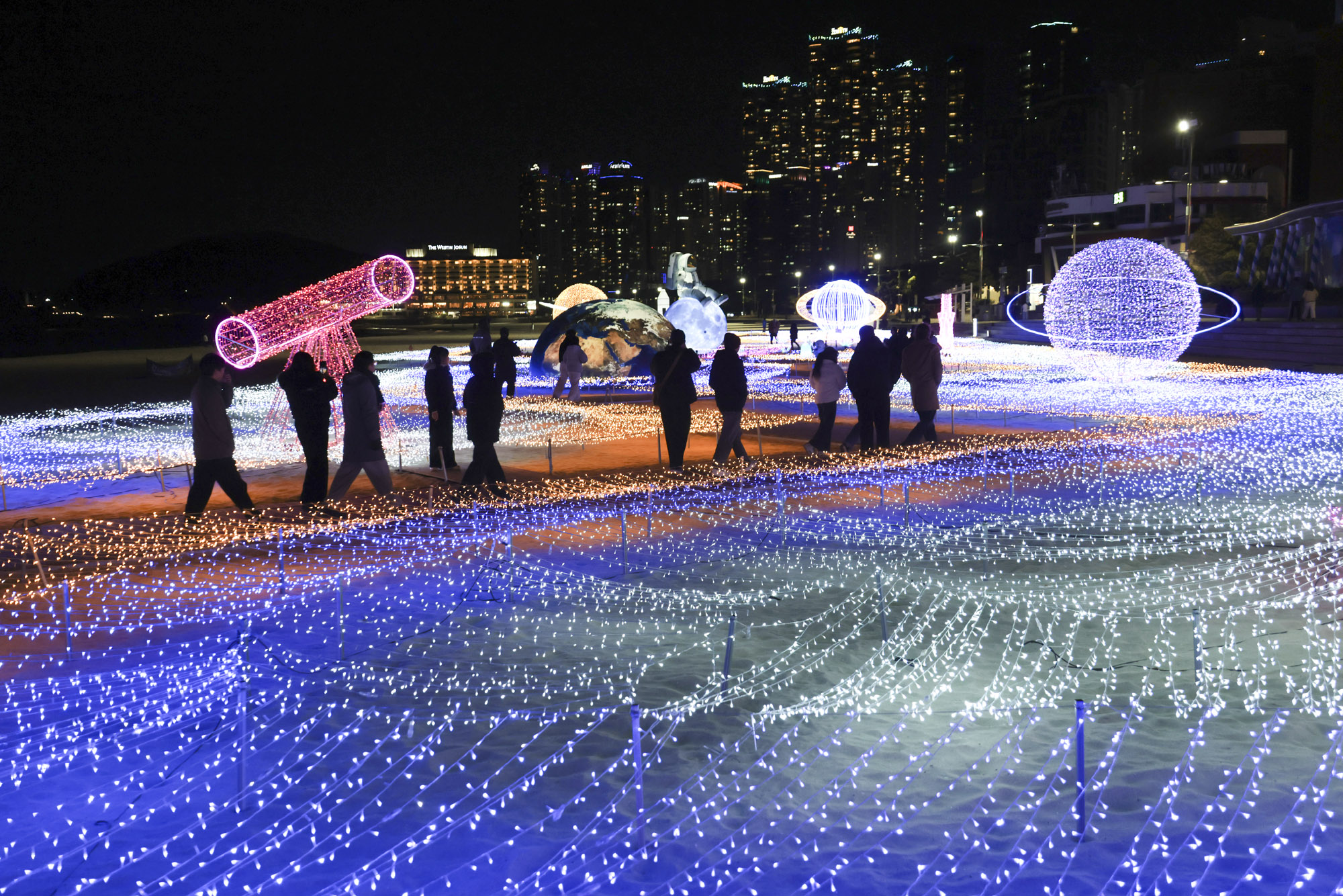 해운대빛축제;해운대;부산빛축제