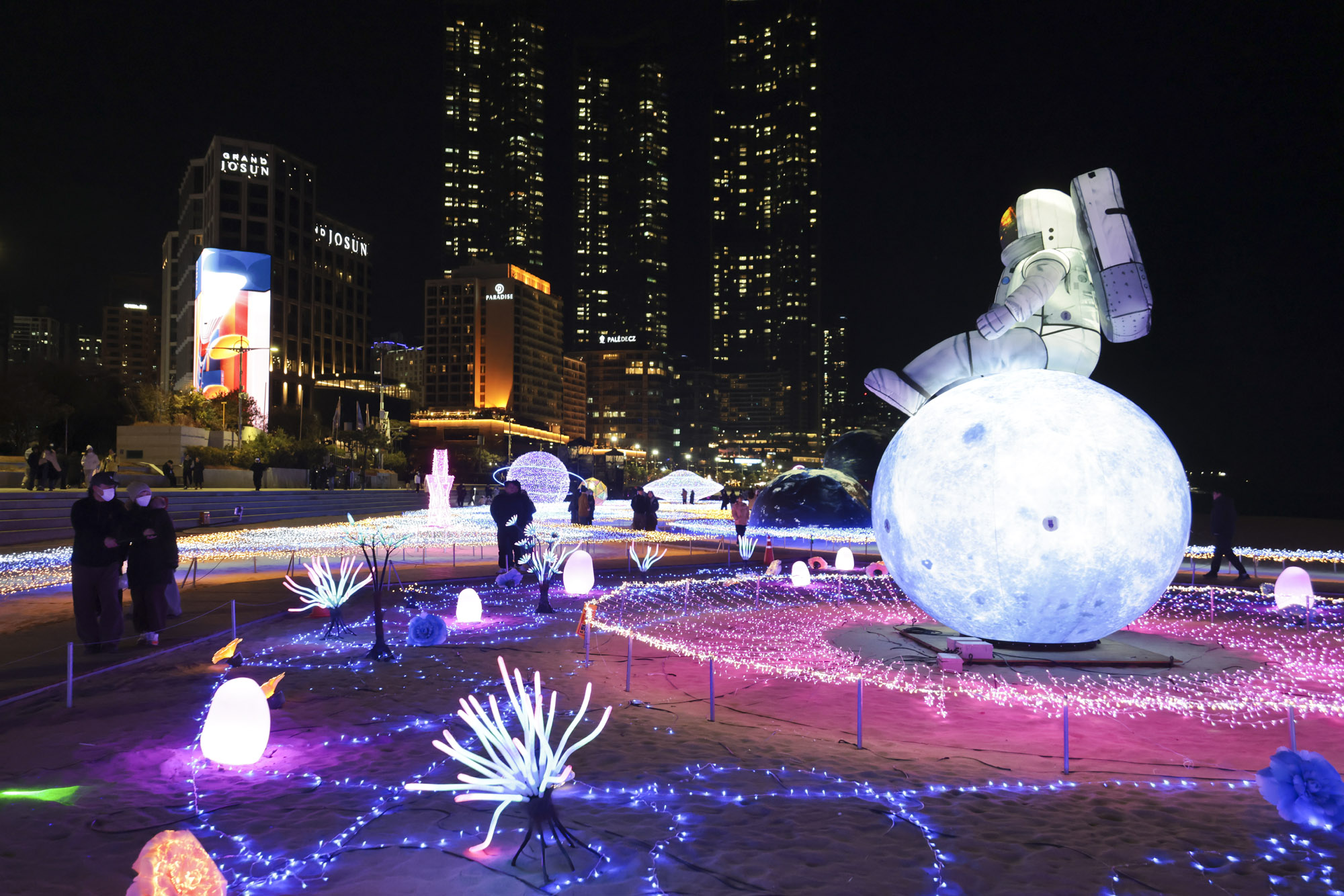 해운대빛축제;해운대;부산빛축제