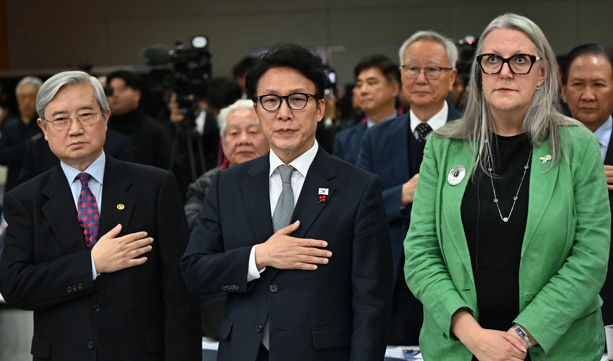 김대중;대통령;노벨평화상;수상 25주년;기념식;김민석;권노갑