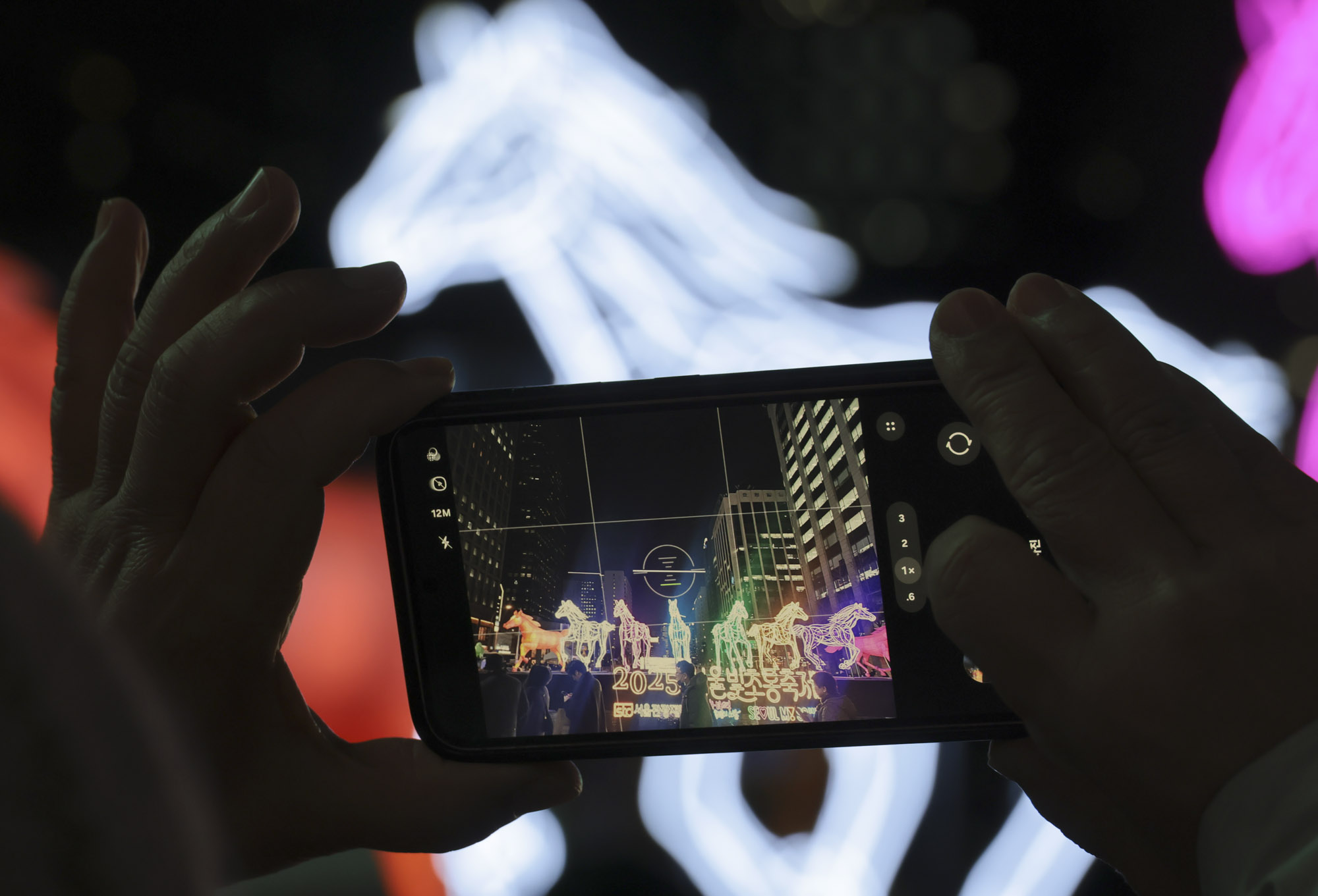 빛초롱축제;서울빛초롱축제;말조각상;말조형물