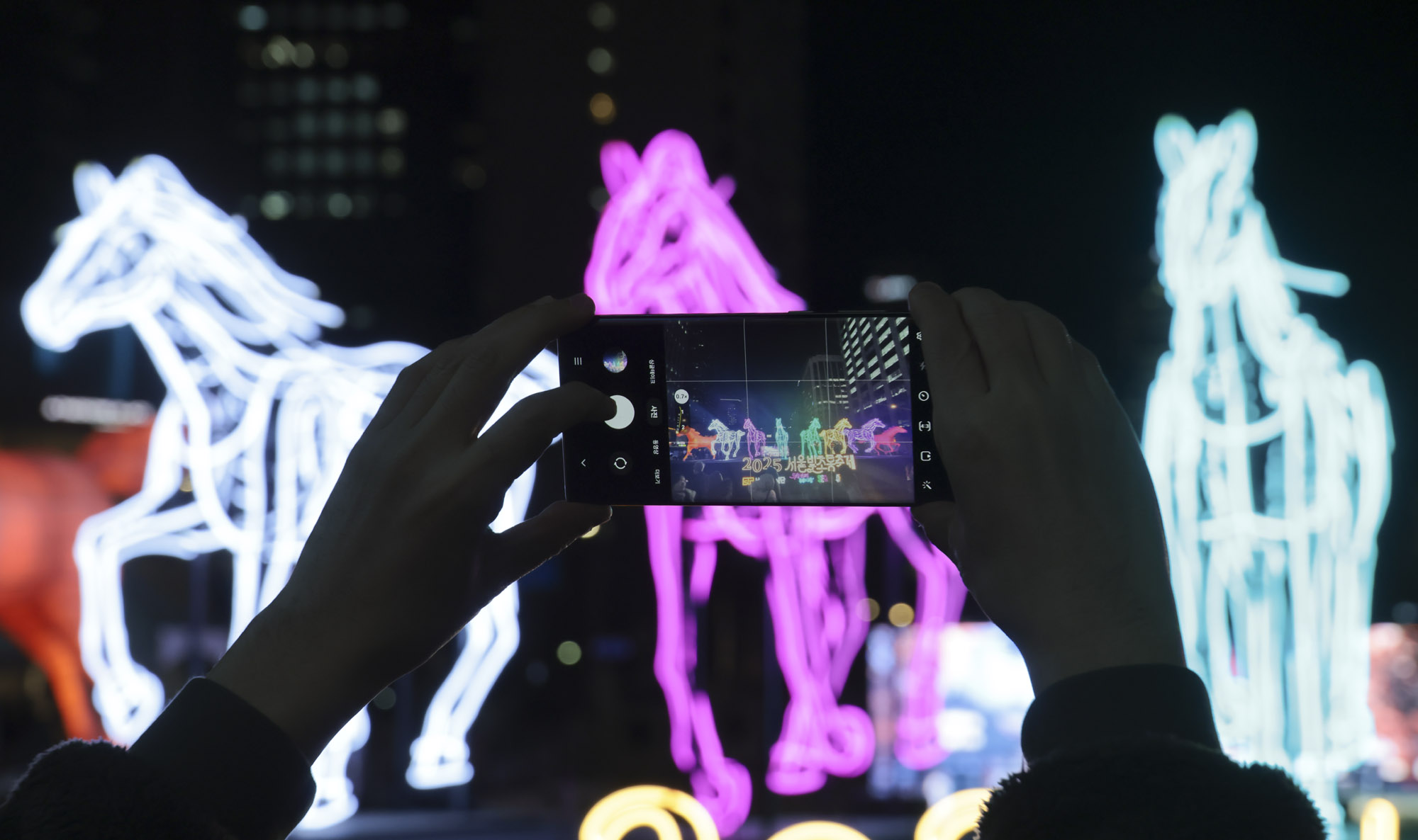 빛초롱축제;서울빛초롱축제;말조각상;말조형물