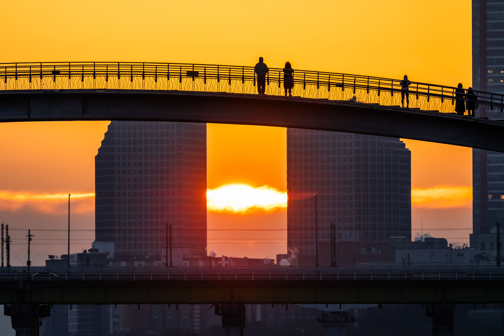 사회;세태;일출;신년일출;크리스마스일출;선유도공원일출;선유교일출
