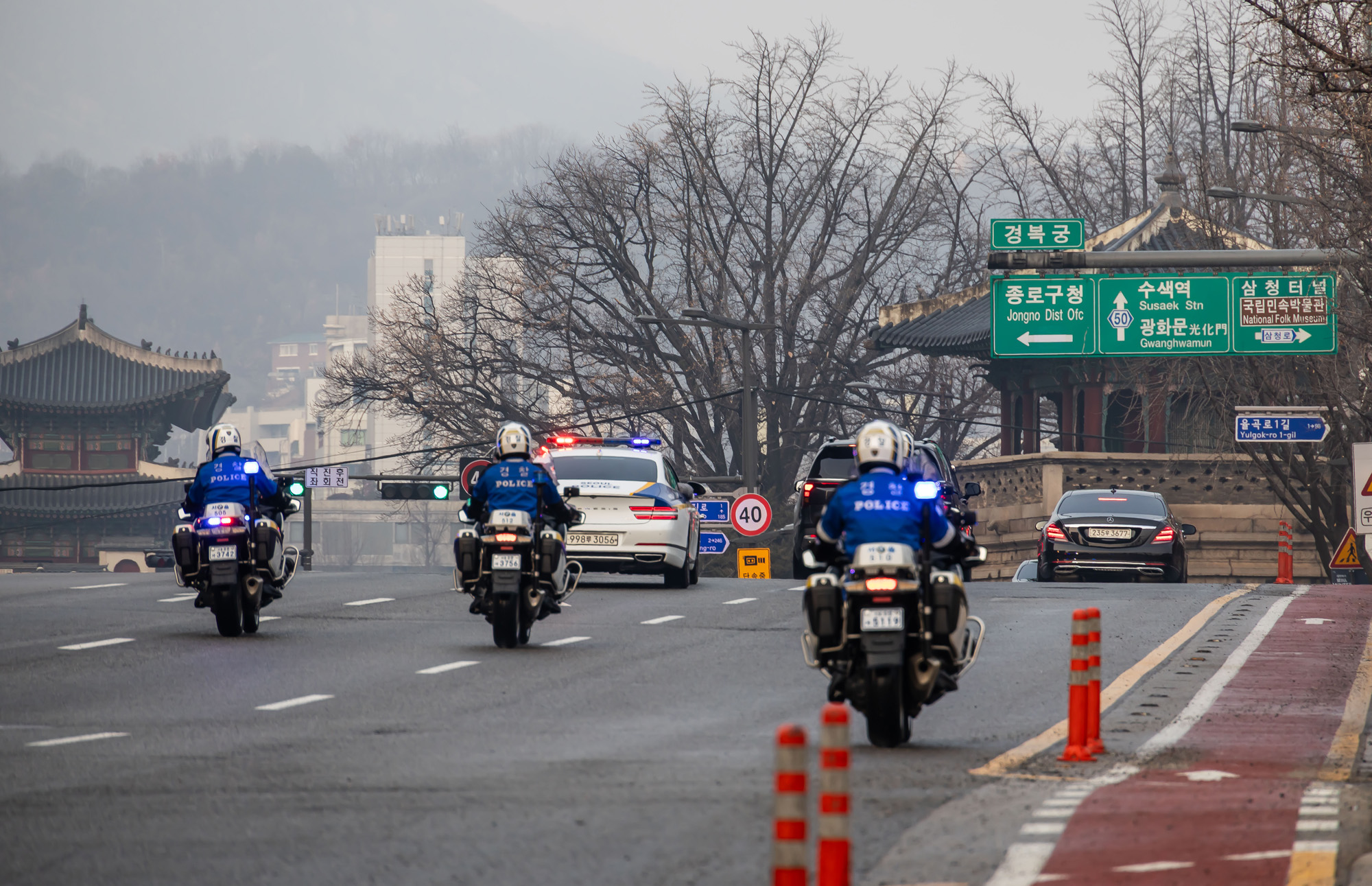 정치;정부;이재명정부;이재명대통령;이재명대통령출근;이재명대통령청와대출근;청와대출근차량행렬