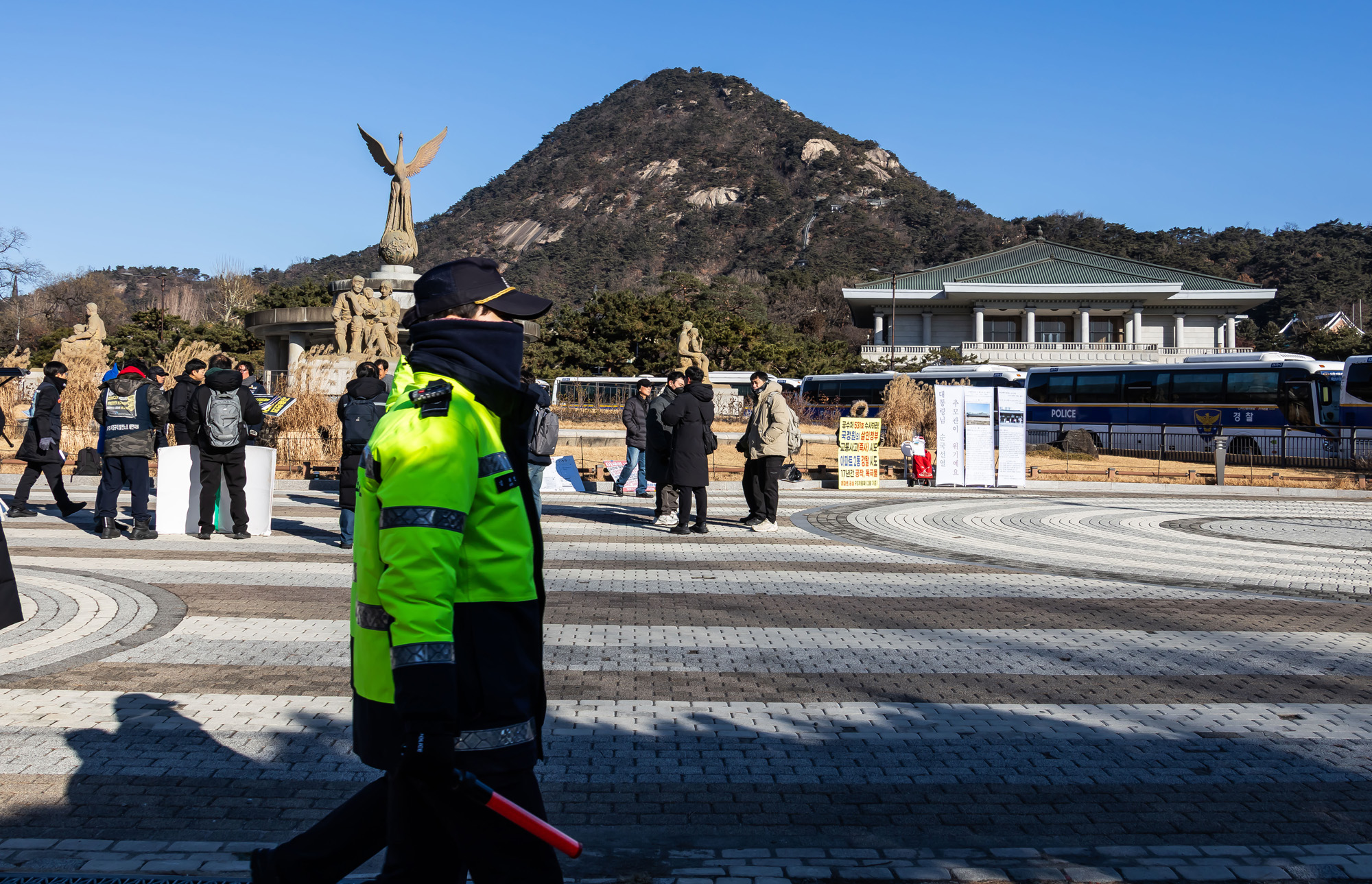 사회;세태;집회;시위;1인시위;청와대;이재명대통령청와대복귀;청와대앞집회스케치;청와대앞1인시위