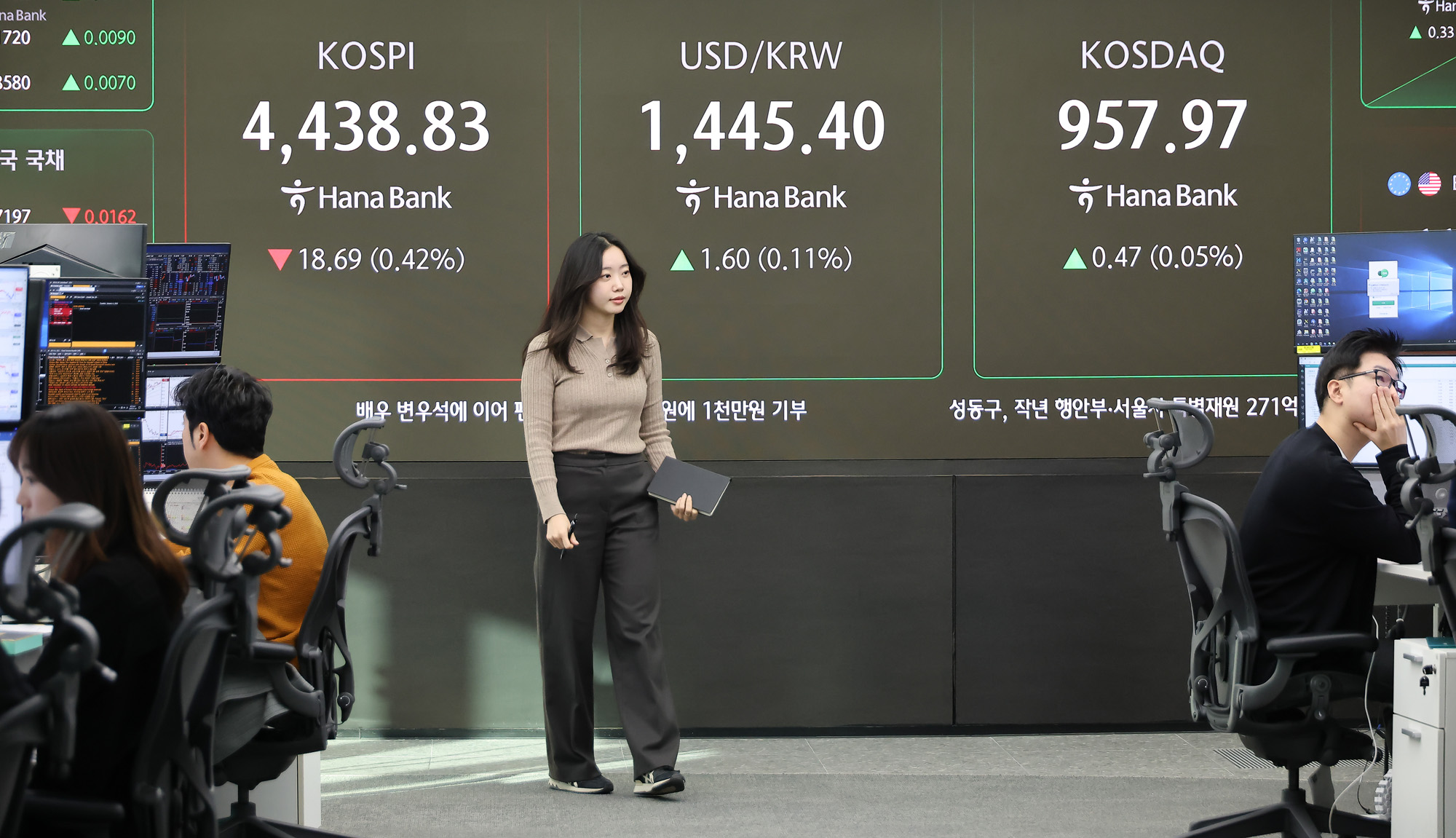 하나은행;딜링룸;코스피;코스닥;환율;주식