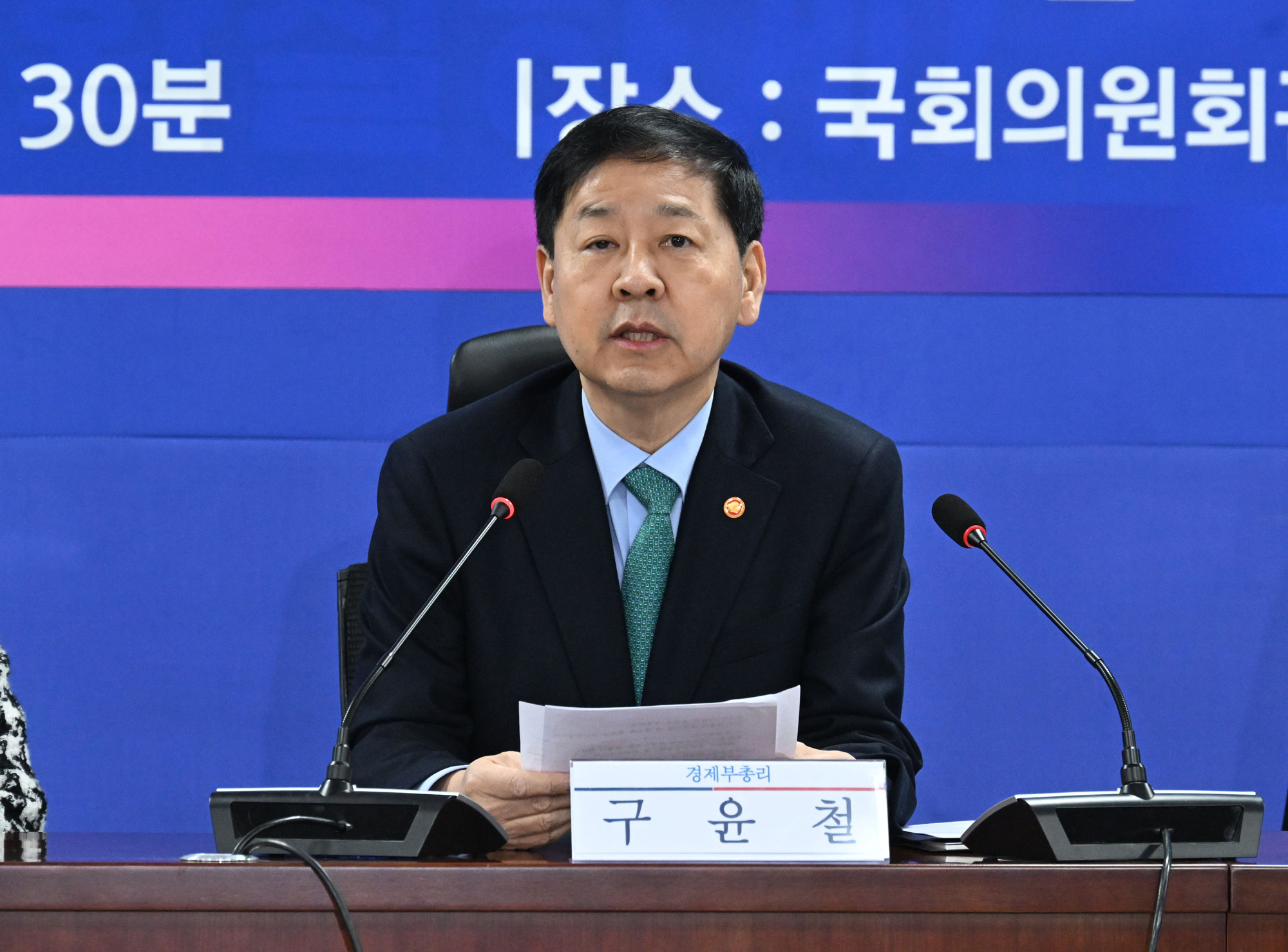 구윤철 부총리;경제성장전략;당정협의;민주당