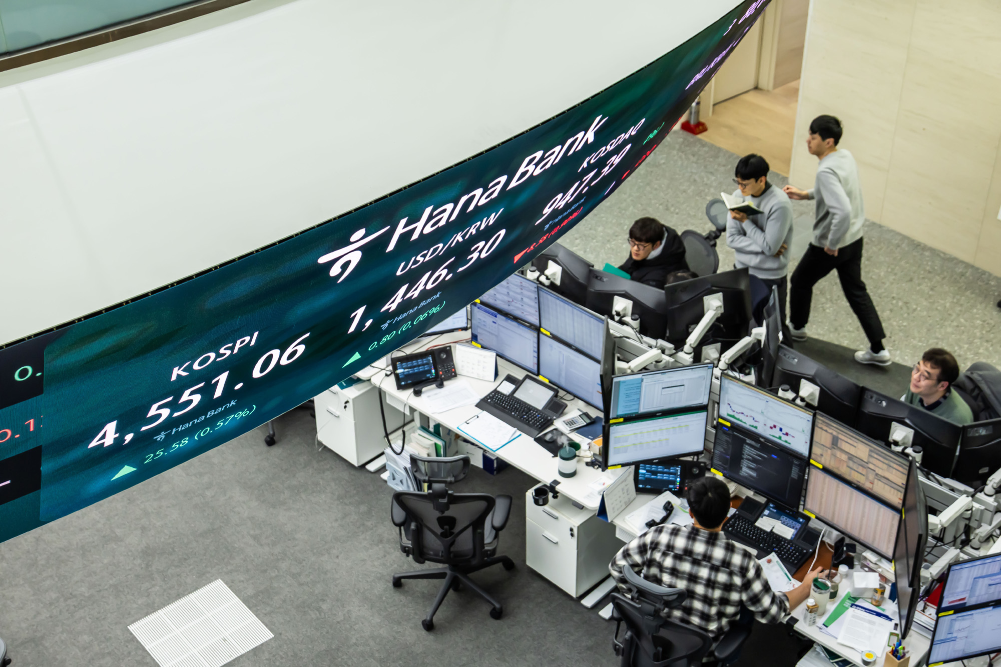 경제;주식;주가;코스피;KOSPI;코스피4550;하나은행딜링룸;코스피종가