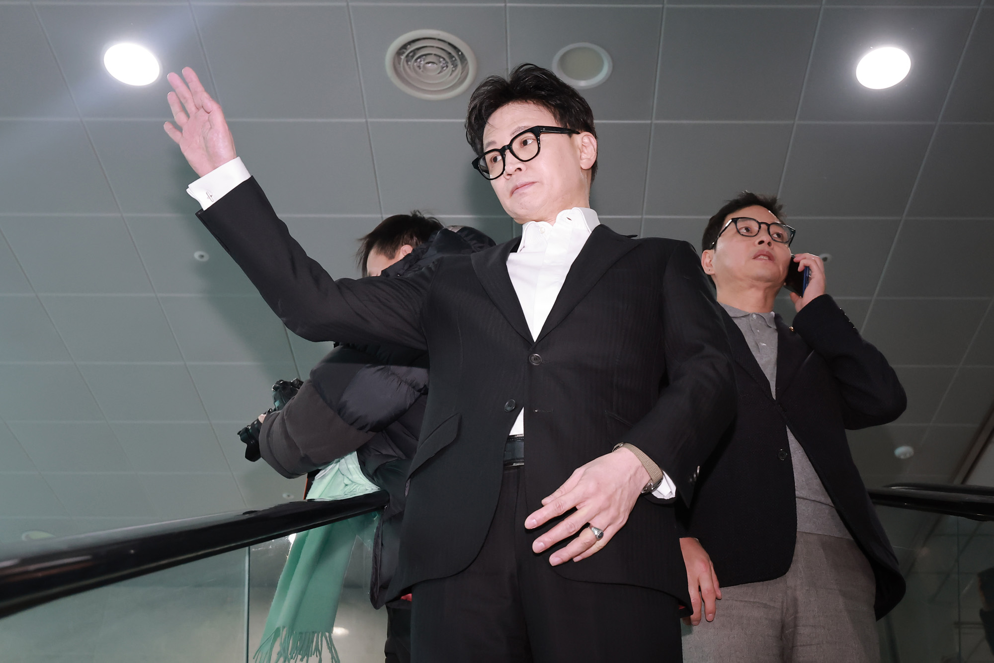 정치;국회;소통관;한동훈;제명;기자회견