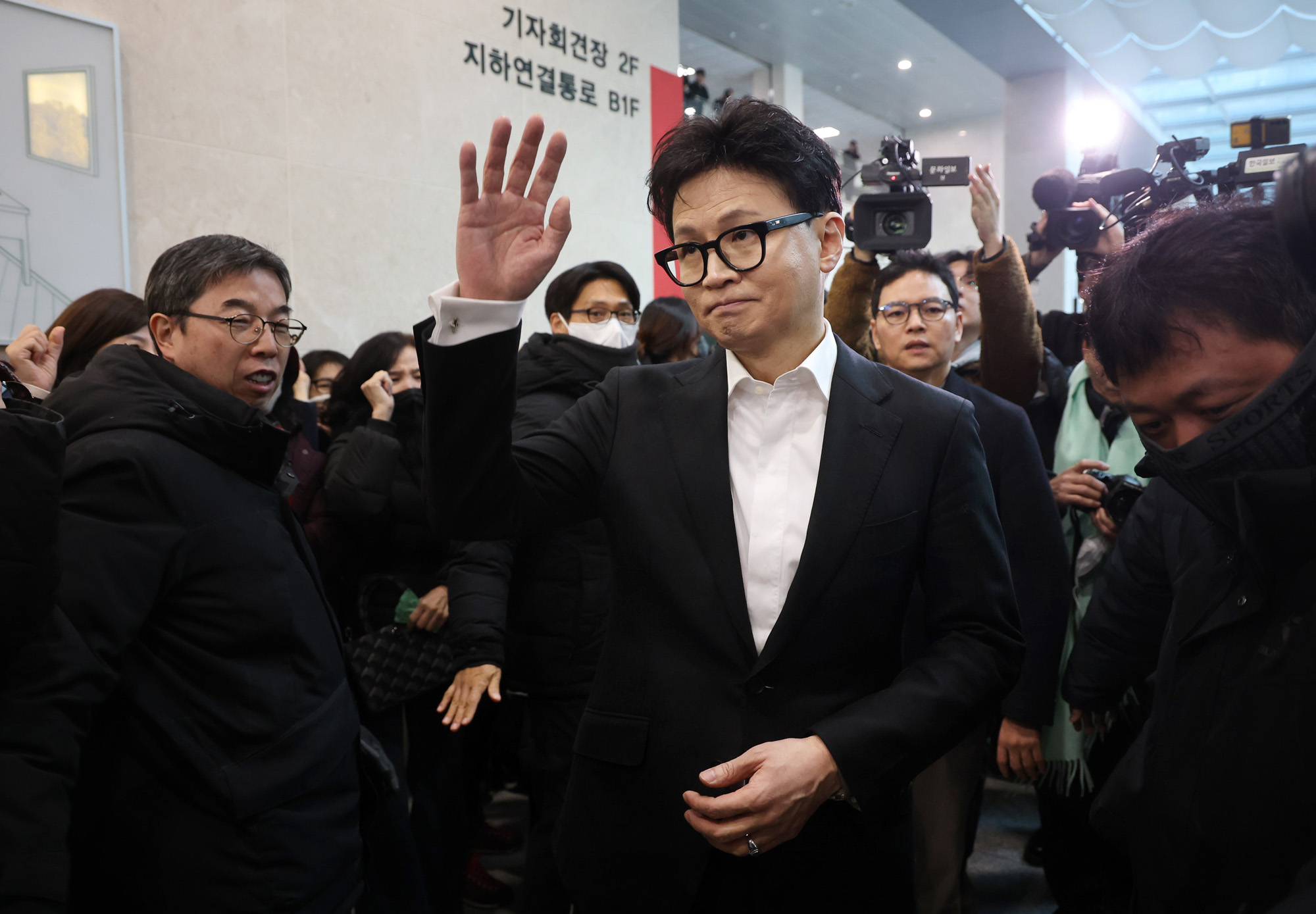 정치;국회;소통관;한동훈;제명;기자회견