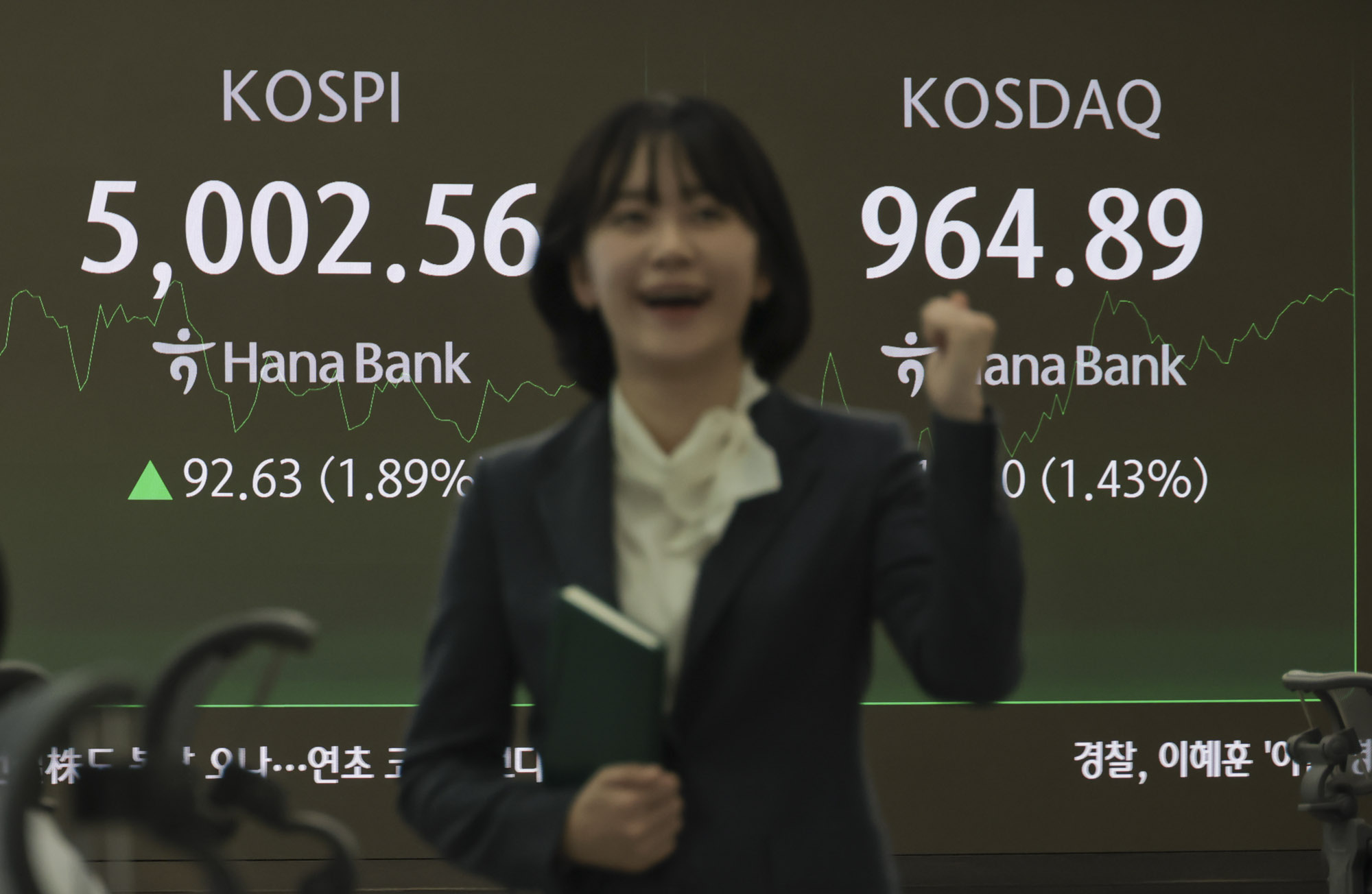 코스피지수;5천;오천;코스피5000;코스피5천;하나은행