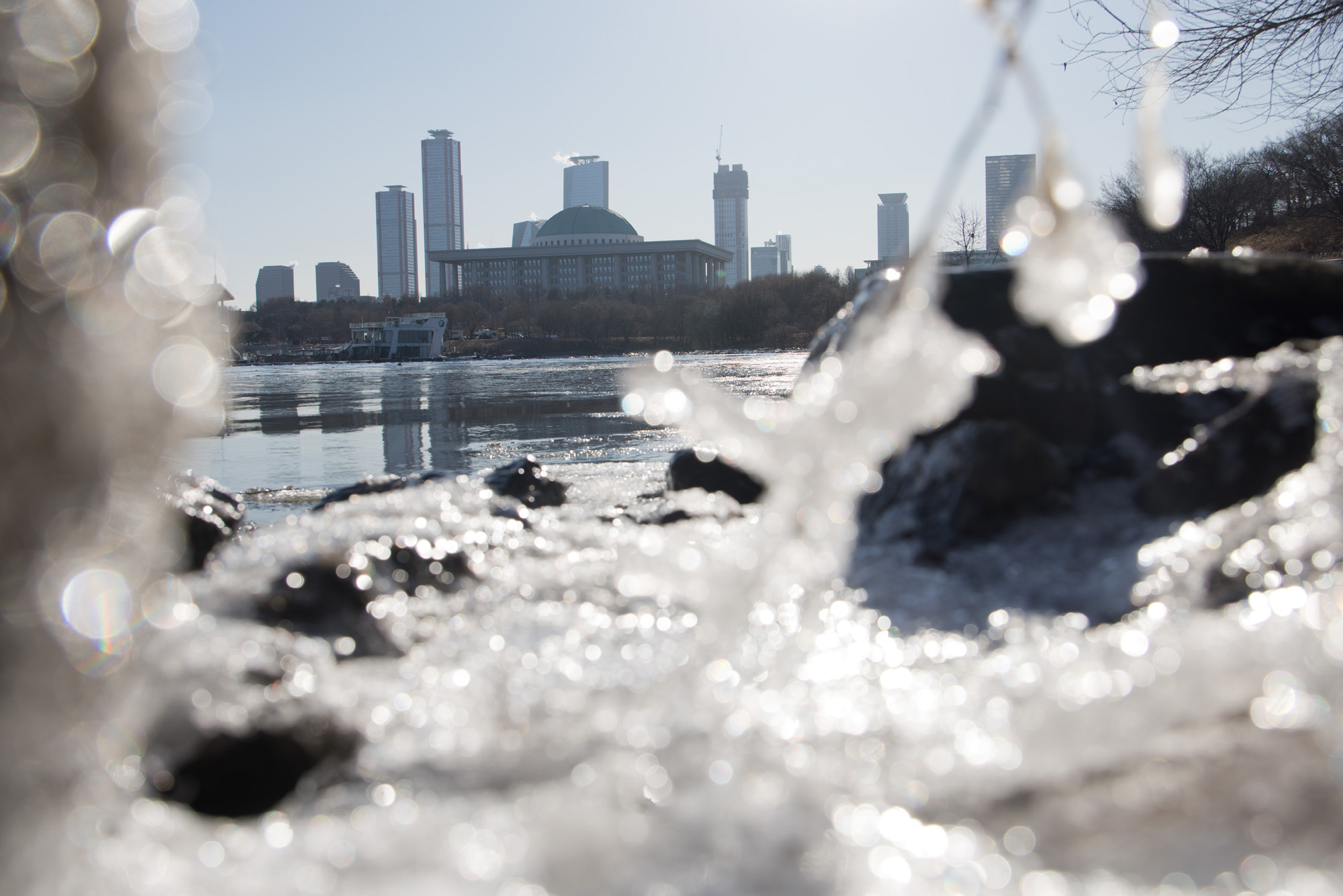 사회;세태;추위;한강;얼음