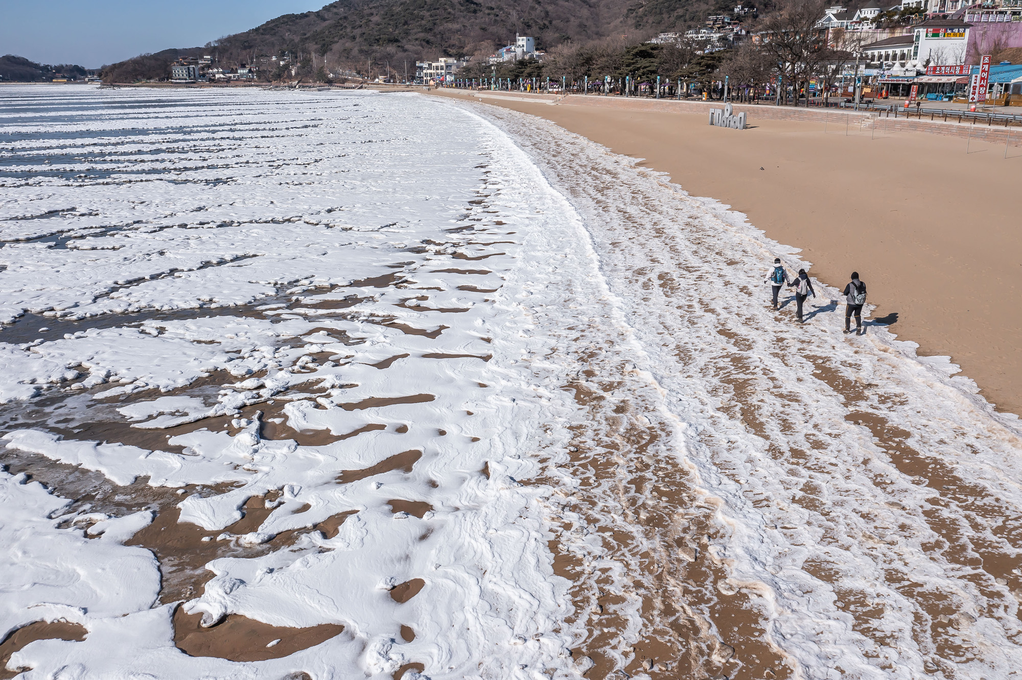 사회;세태;계절스케치;한파스케치;겨울스케치;겨울한파;동막해변한파;동막해수욕장한파