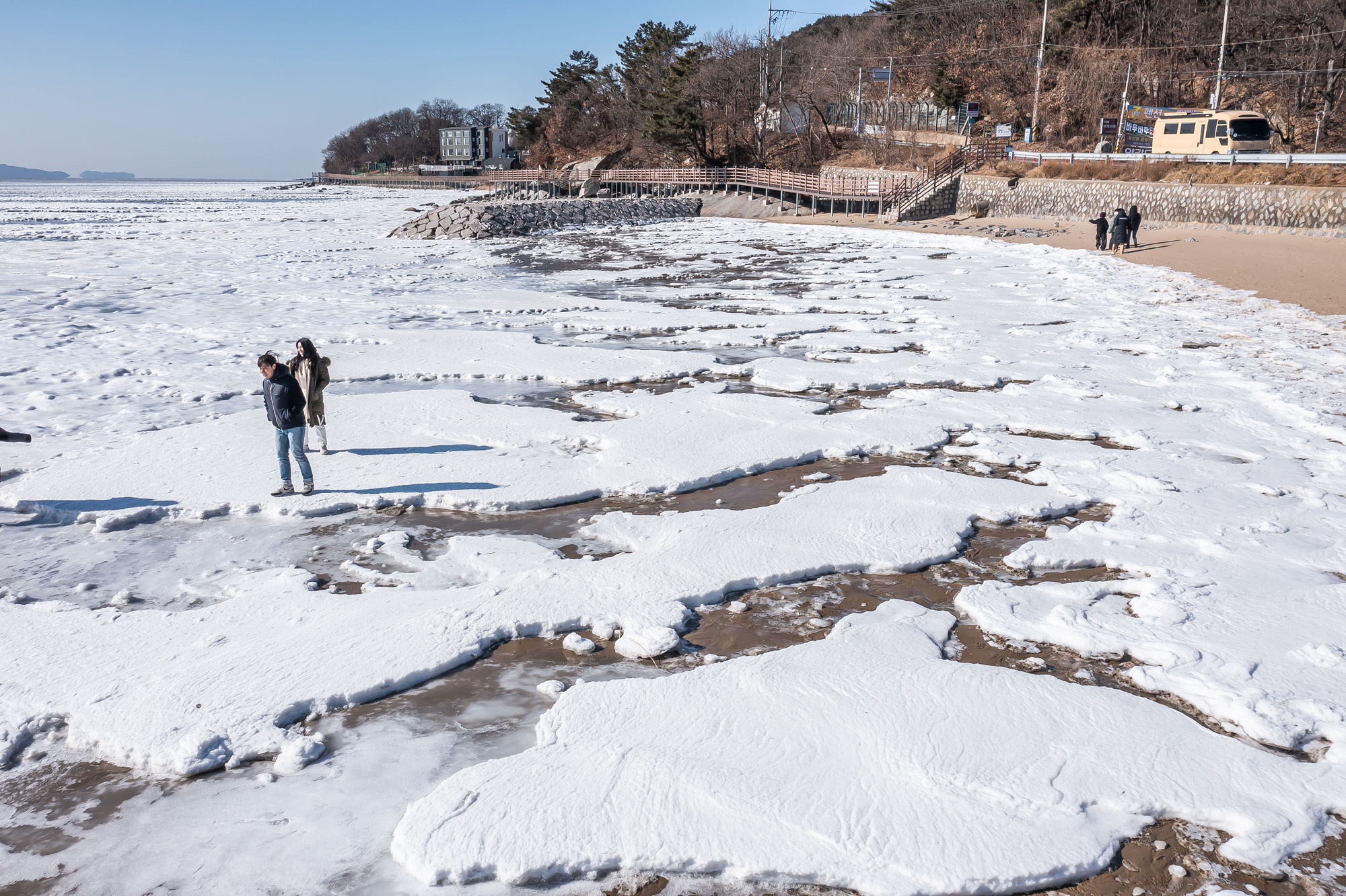 사회;세태;계절스케치;한파스케치;겨울스케치;겨울한파;동막해변한파;동막해수욕장한파