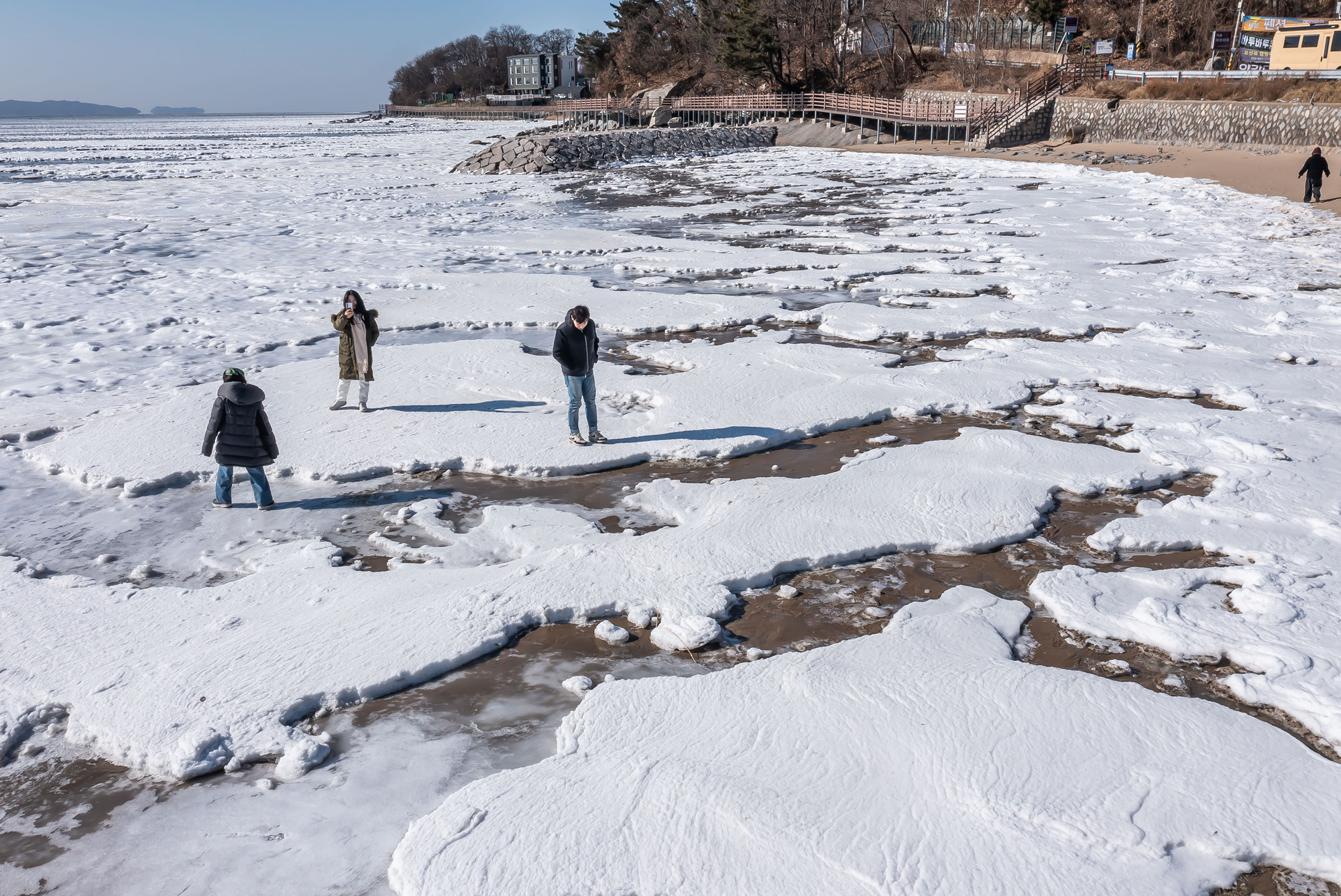 사회;세태;계절스케치;한파스케치;겨울스케치;겨울한파;동막해변한파;동막해수욕장한파