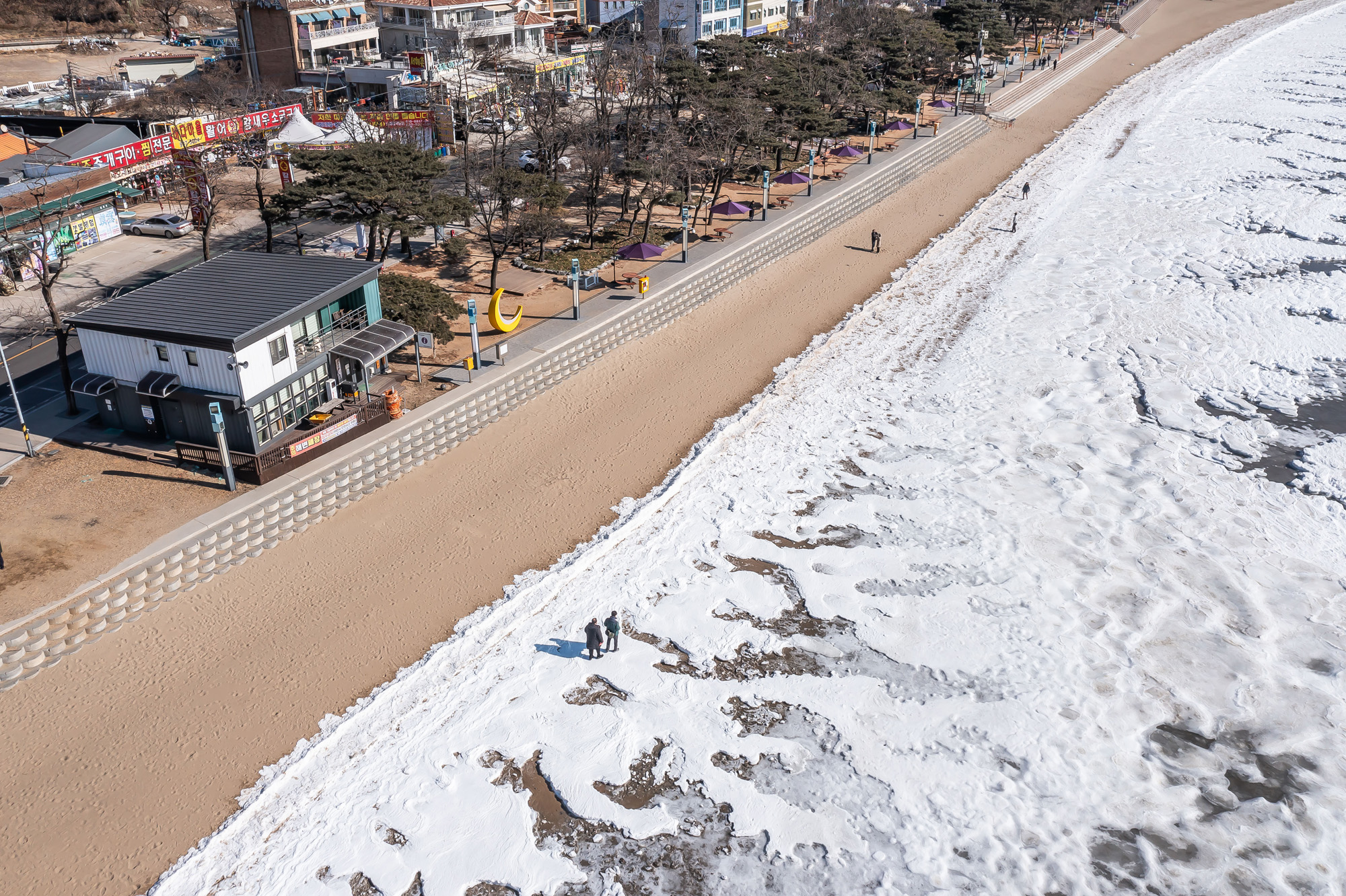 사회;세태;계절스케치;한파스케치;겨울스케치;겨울한파;동막해변한파;동막해수욕장한파