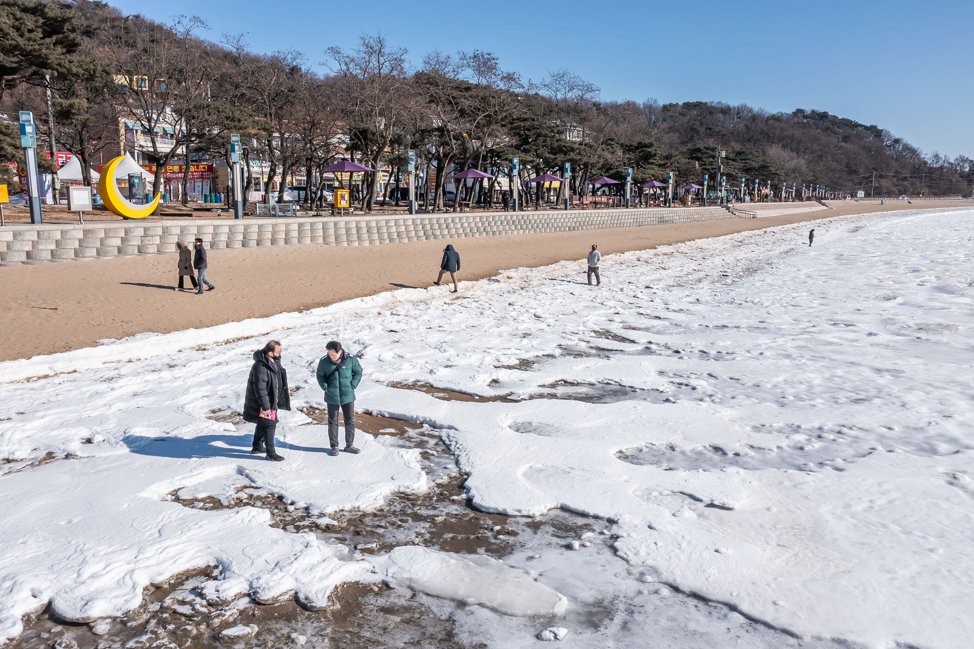 사회;세태;계절스케치;한파스케치;겨울스케치;겨울한파;동막해변한파;동막해수욕장한파
