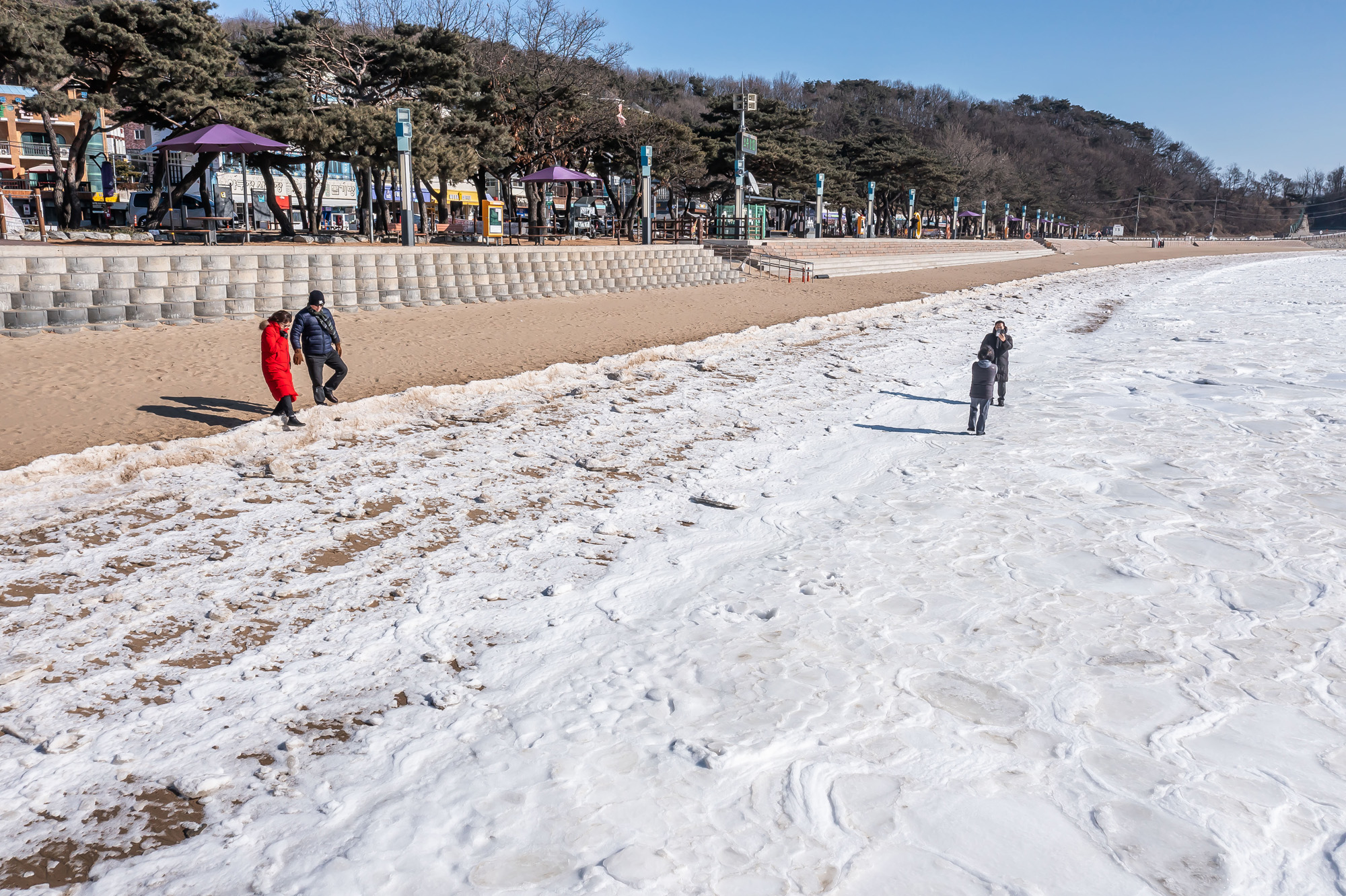 사회;세태;계절스케치;한파스케치;겨울스케치;겨울한파;동막해변한파;동막해수욕장한파
