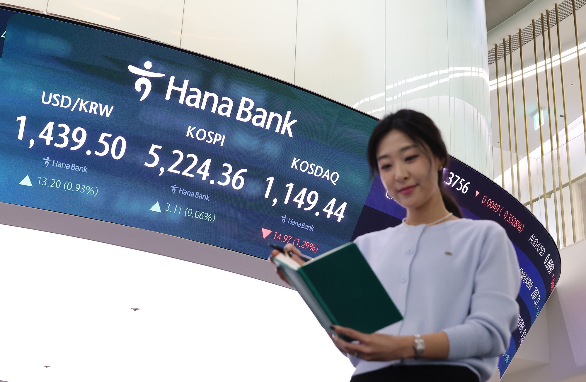 하나은행;딜링룸;코스피;코스닥;오천피;천스닥