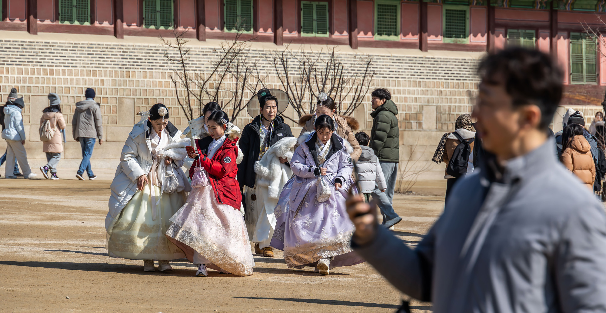 사회;세태;경복궁;설연휴경복궁무료개방;설연휴인파스케치;경복궁관람객인파스케치