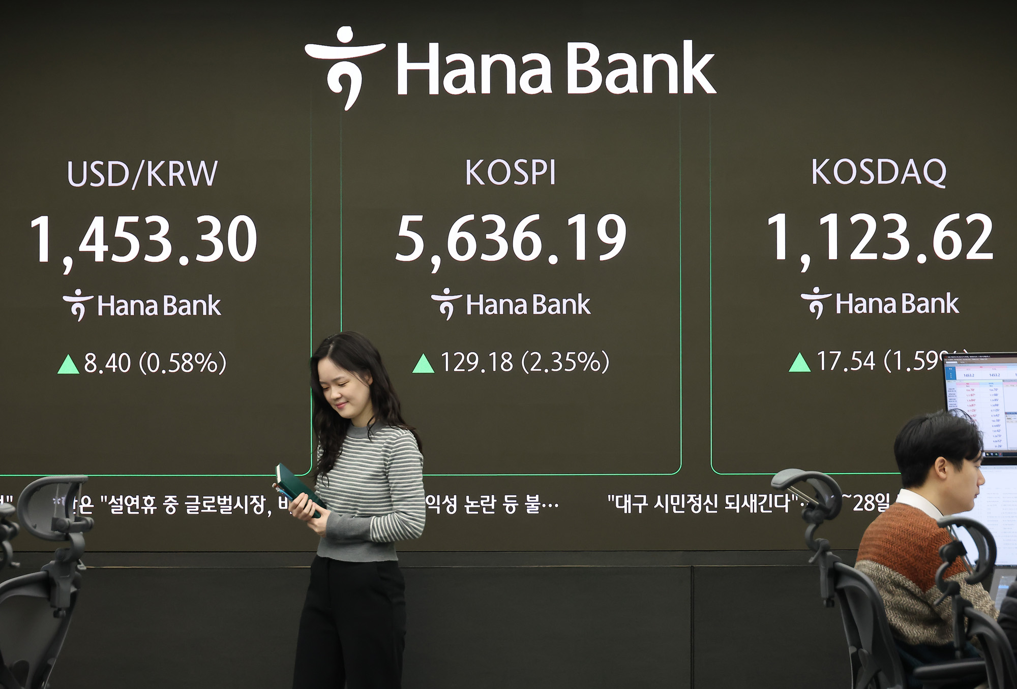 하나은행;딜링룸;주가;주식;코스피;코스닥;외환