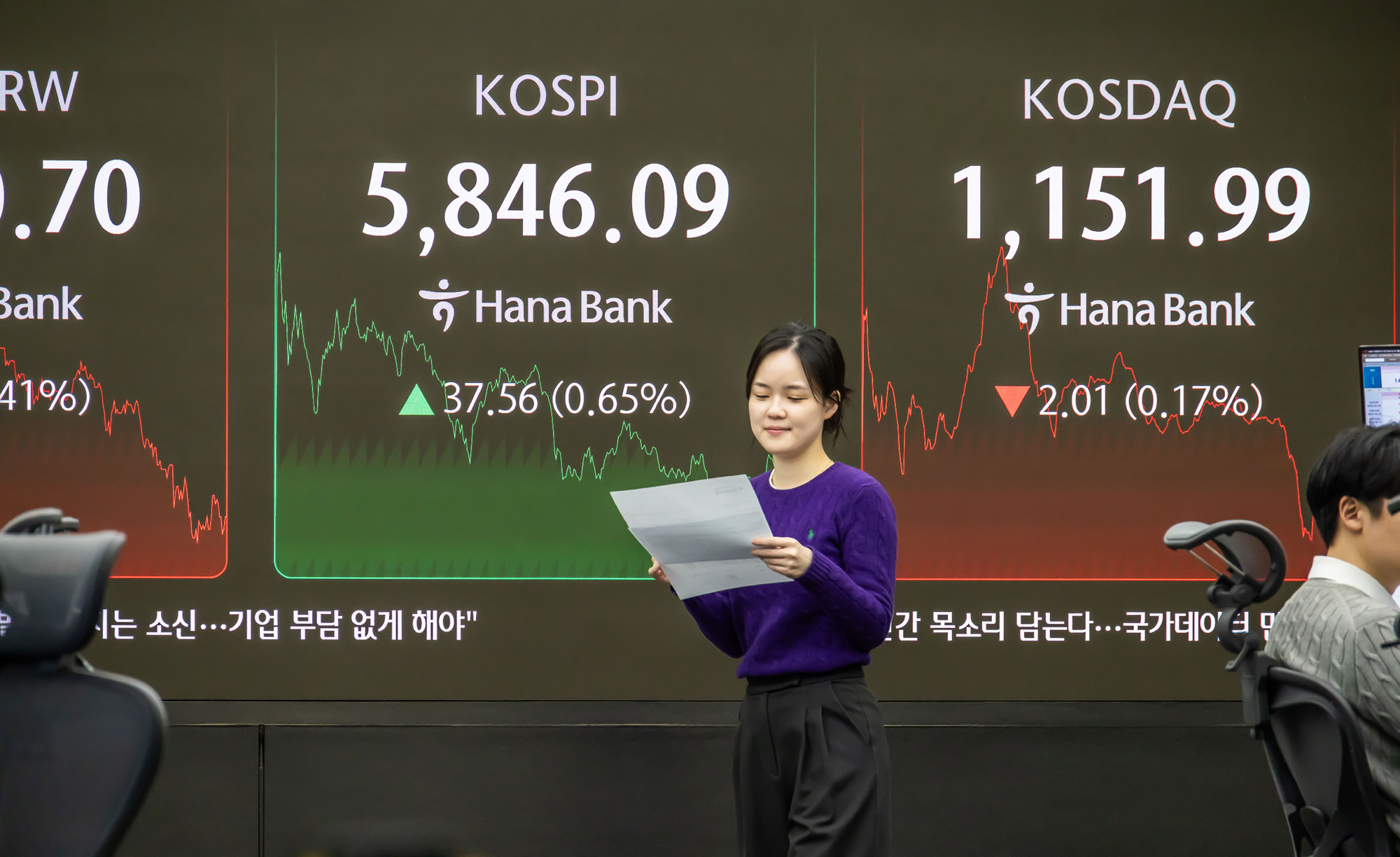 경제;주식;주가;코스피;KOSPI;코스피5800;하나은행딜링룸;코스피종가