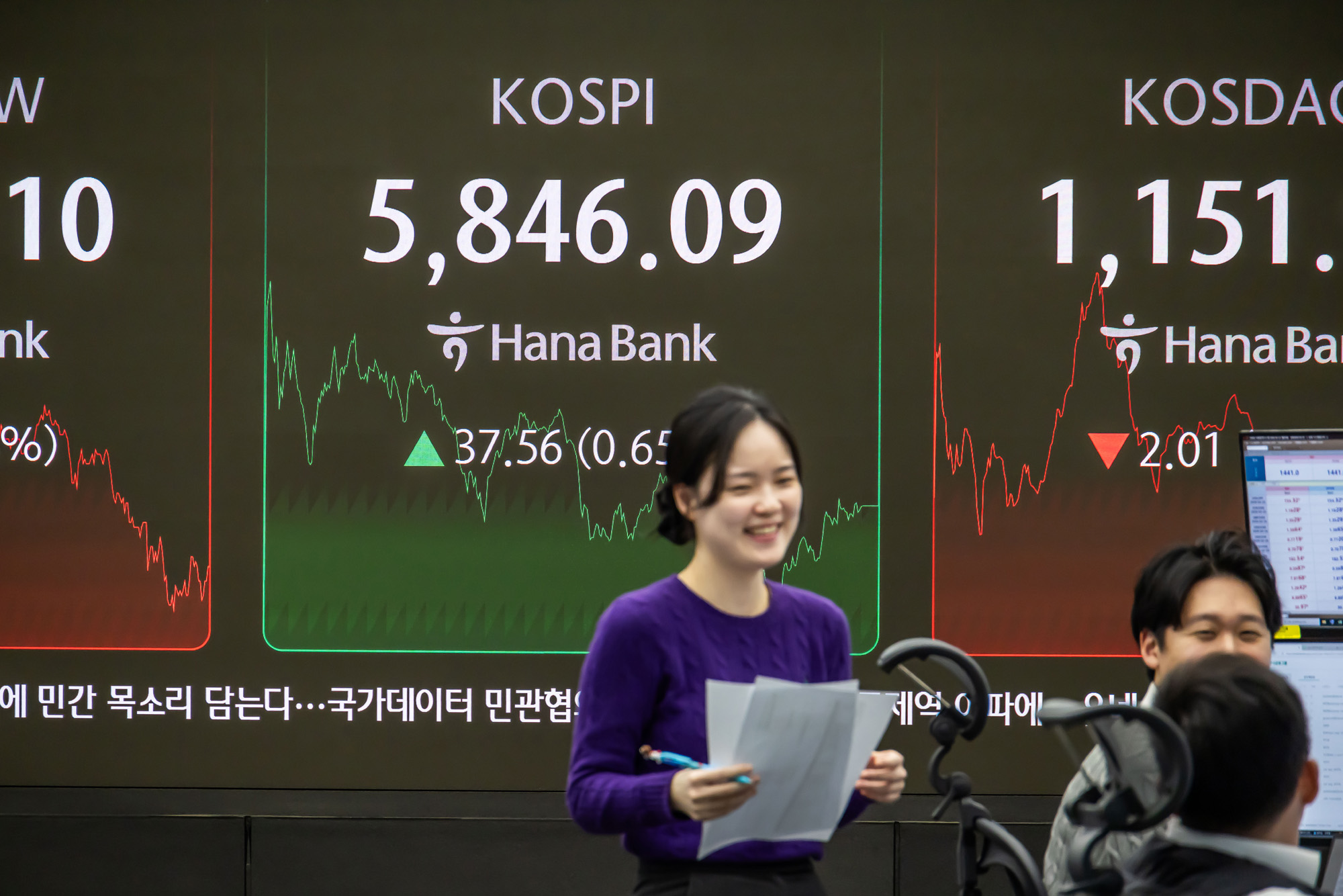 경제;주식;주가;코스피;KOSPI;코스피5800;하나은행딜링룸;코스피종가