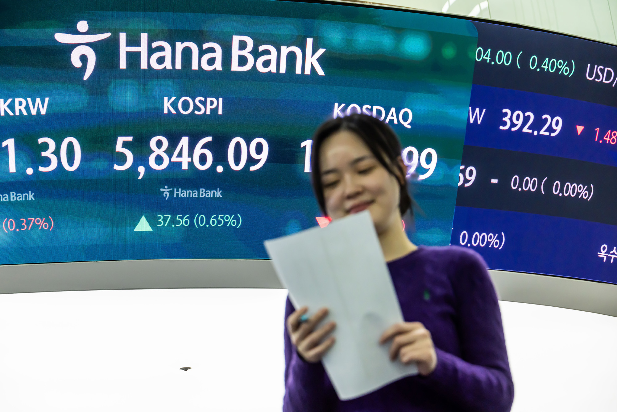 경제;주식;주가;코스피;KOSPI;코스피5800;하나은행딜링룸;코스피종가