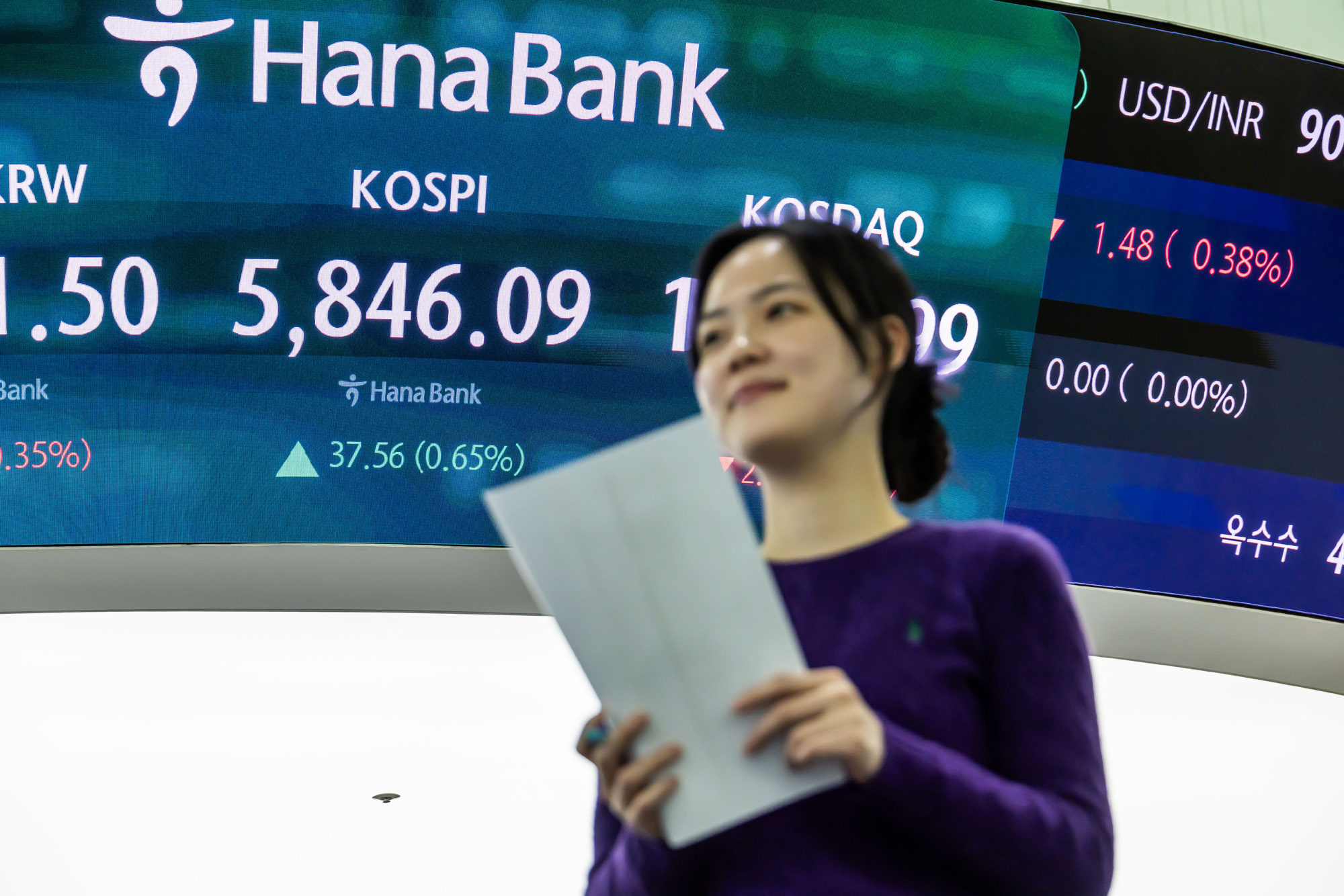 경제;주식;주가;코스피;KOSPI;코스피5800;하나은행딜링룸;코스피종가