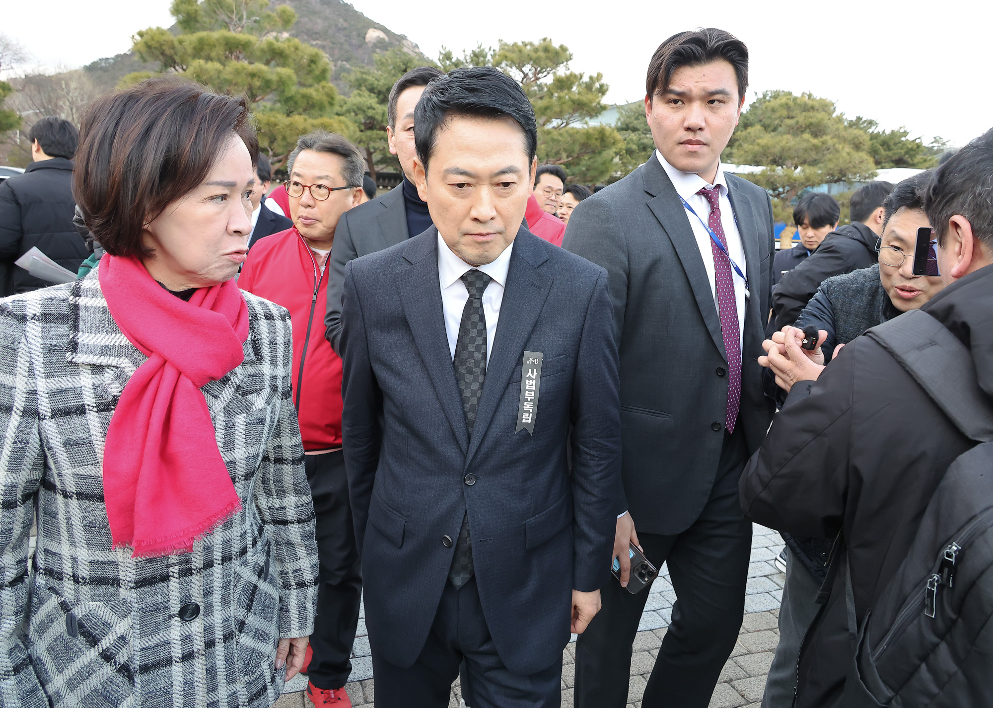 사법독립;헌정수호;대국민 호소;국민대장정;도보행진;도보행진;장동혁;국민의힘