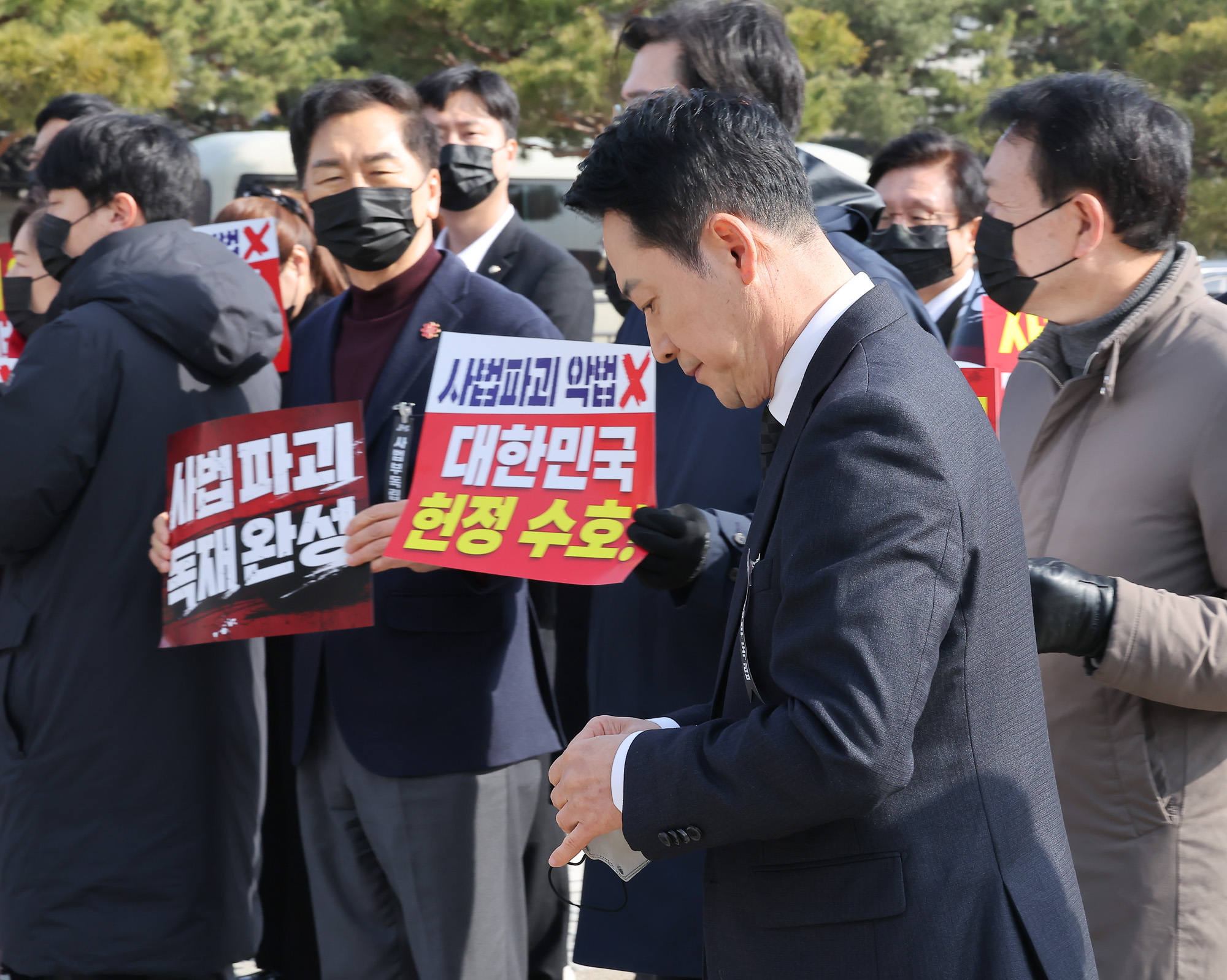국민의힘;의원총회;장동혁;송언석;의총;청와대;분수대
