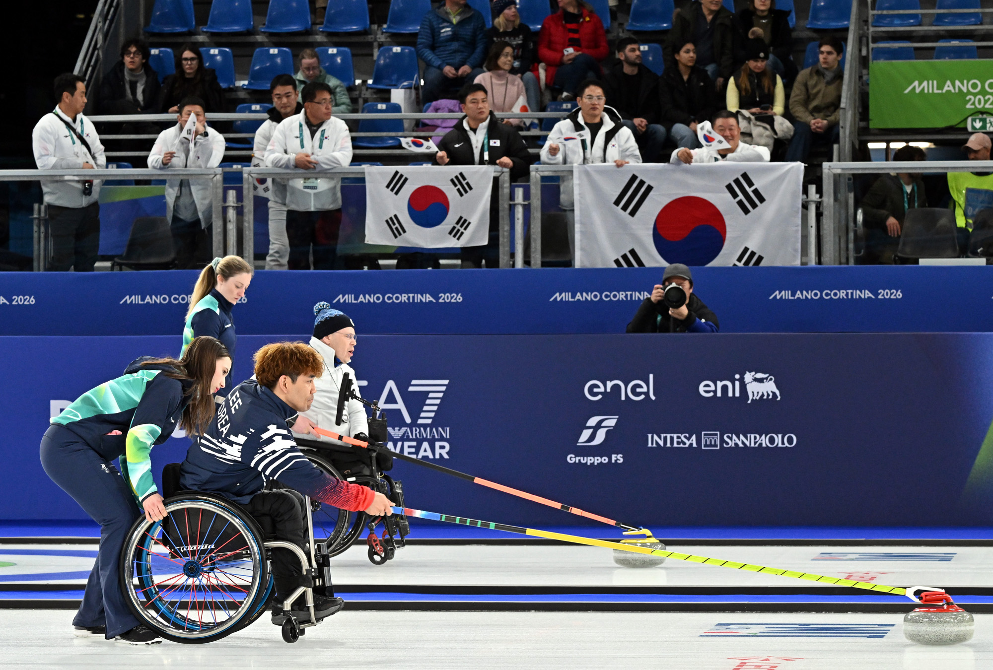 코르티나=사진공동취재단;2026 밀라노 코르티나 패럴림픽 휠체어컬링