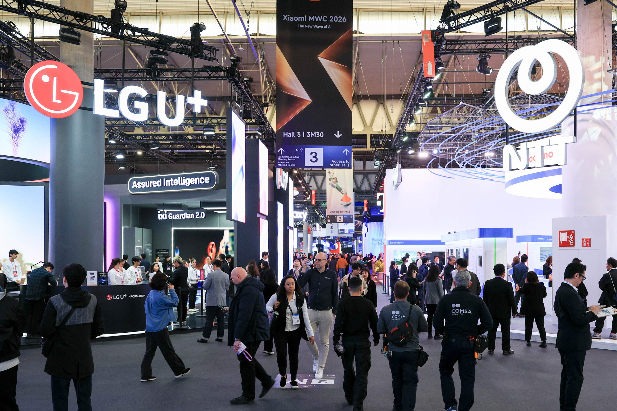 경제;모바일월드콩그레스2026;모바일월드;홍범식 LG유플러스 대표;노태문 삼성전자사장;MWC