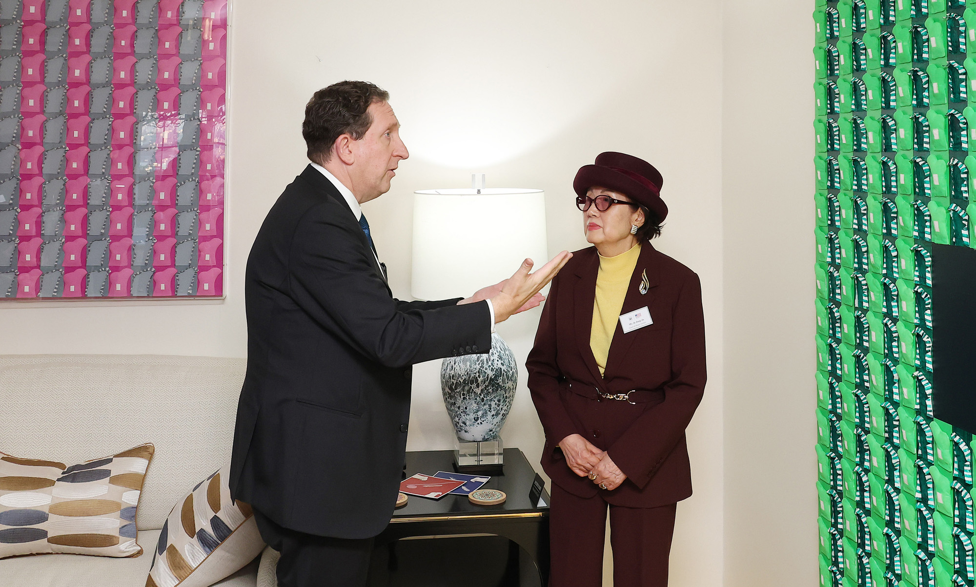 정치;미국건국250주년기념전시회;제임스 헬러 주한 미국대사대리