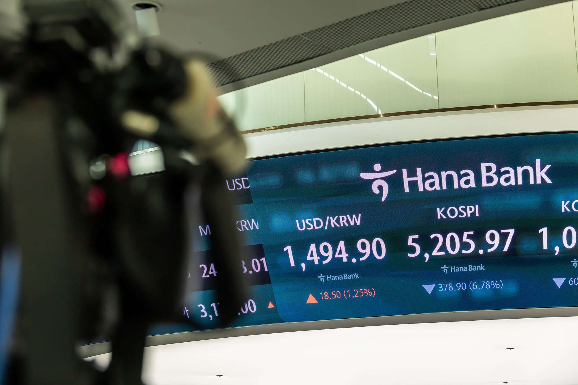 경제;주식;주가;코스피;KOSPI;하나은행딜링룸;코스피매도사이드카발동;코스피폭락;중동사태여파;주식장하락