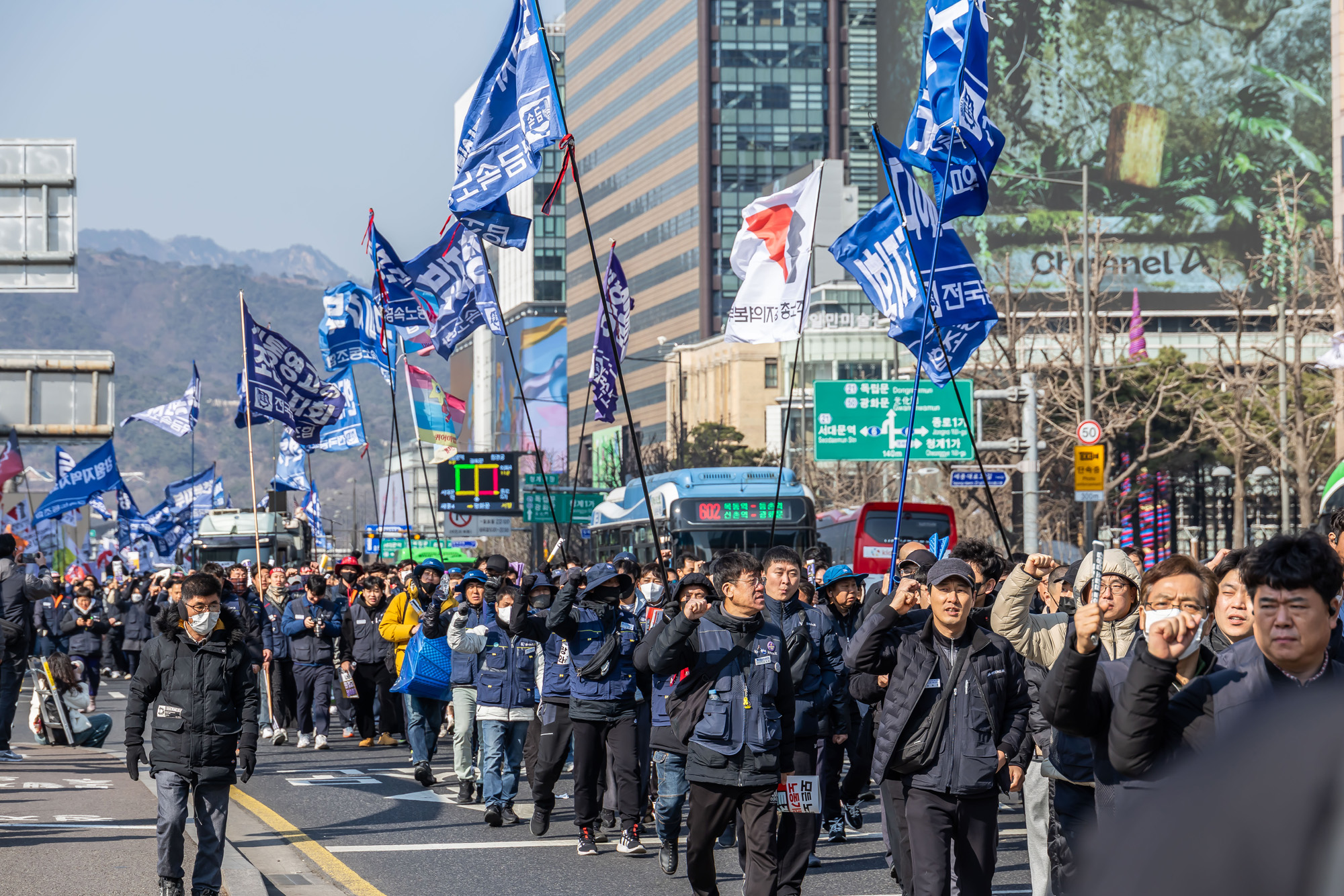 사회;집회;시위;민주노총;민주노총투쟁선포대회;노란봉투법시행첫날;노란봉투법민주노총투쟁선포대회