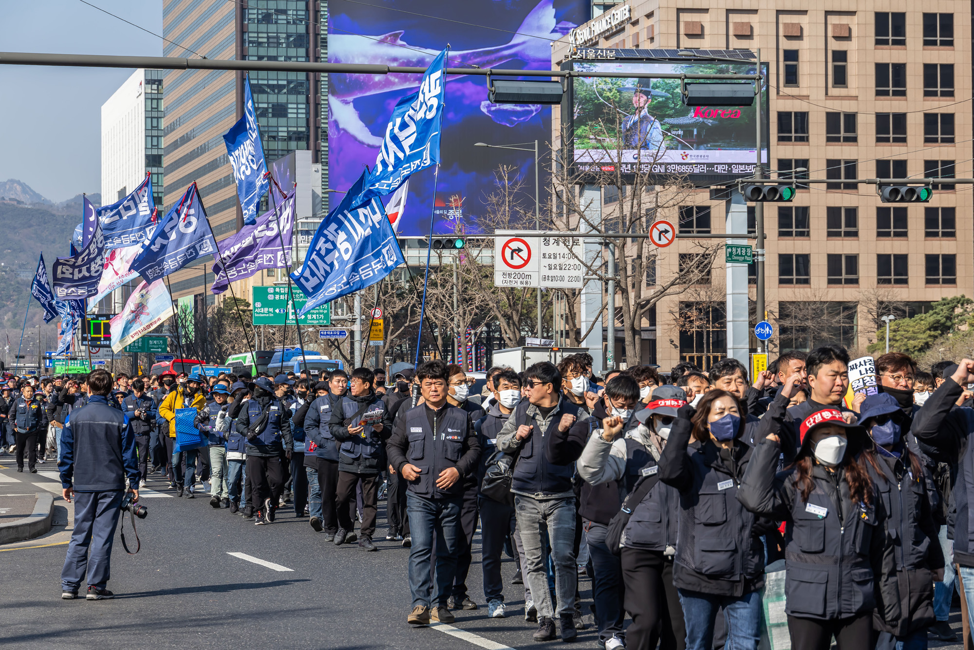 사회;집회;시위;민주노총;민주노총투쟁선포대회;노란봉투법시행첫날;노란봉투법민주노총투쟁선포대회