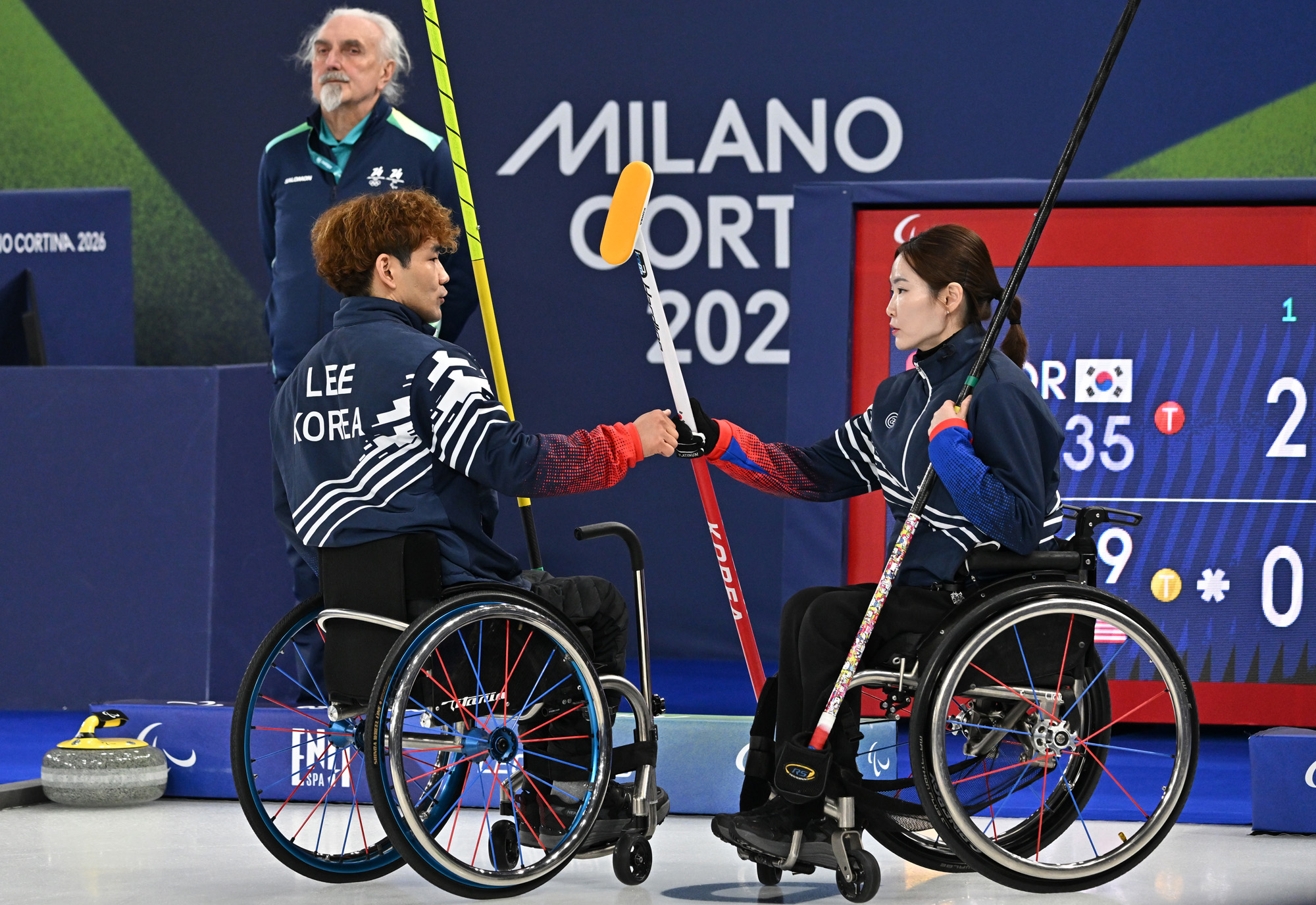 스포츠;밀라노코르티나동계패럼림픽;휠체어컬링;이용석;백혜진