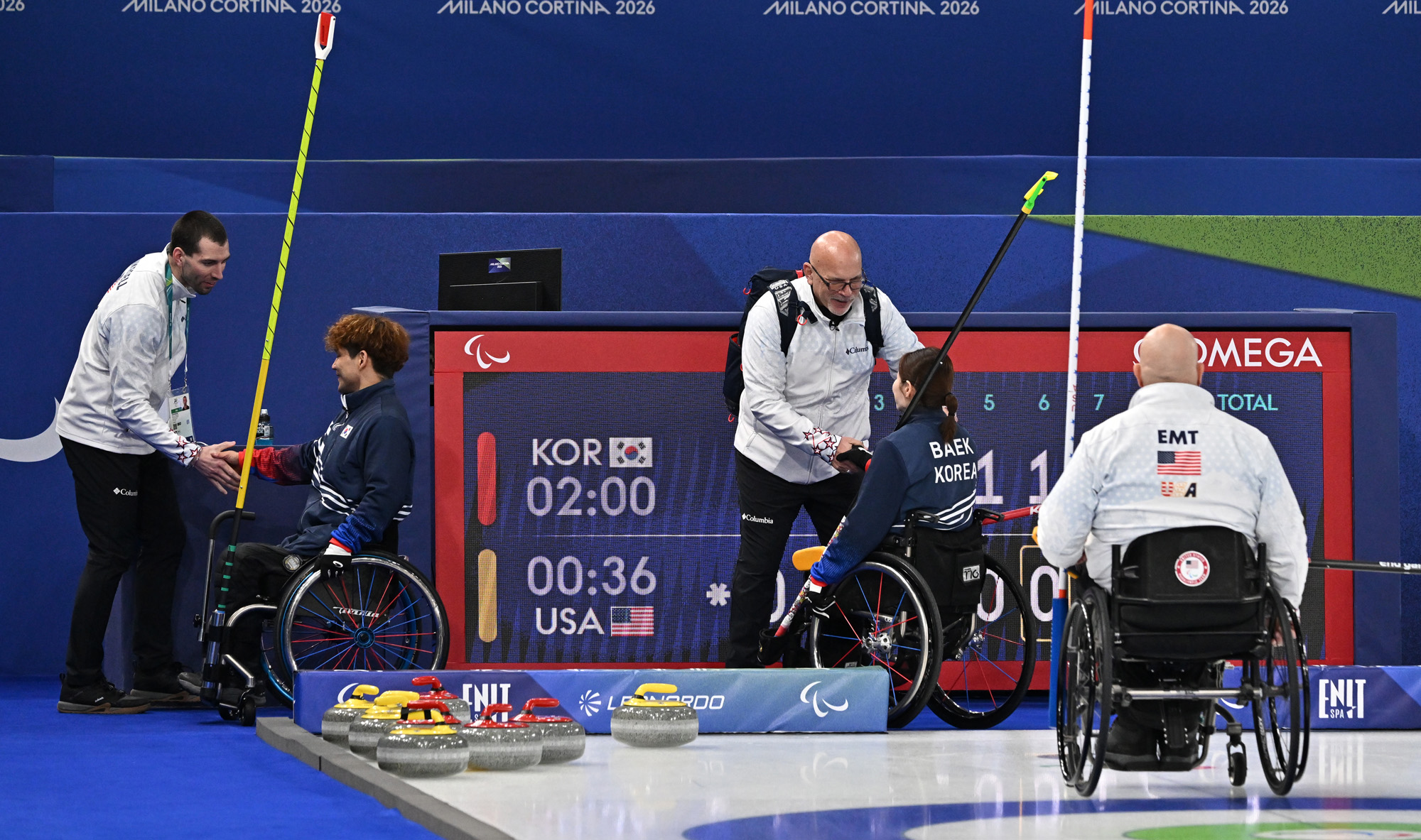 스포츠;밀라노코르티나동계패럼림픽;휠체어컬링;이용석;백혜진