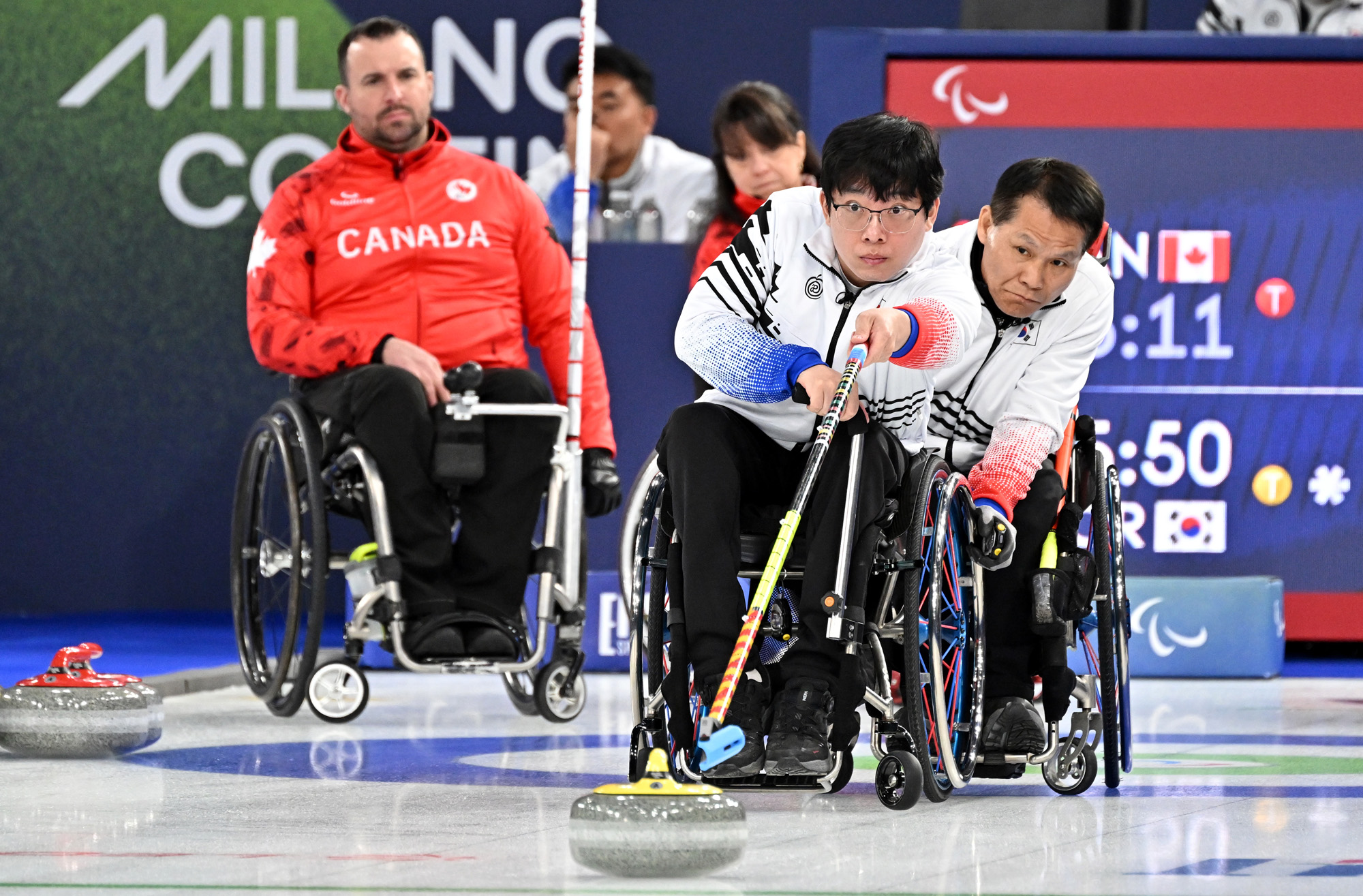 스포츠;밀라노코르티나동계패럼림픽;휠체어컬링;이용석;백혜진