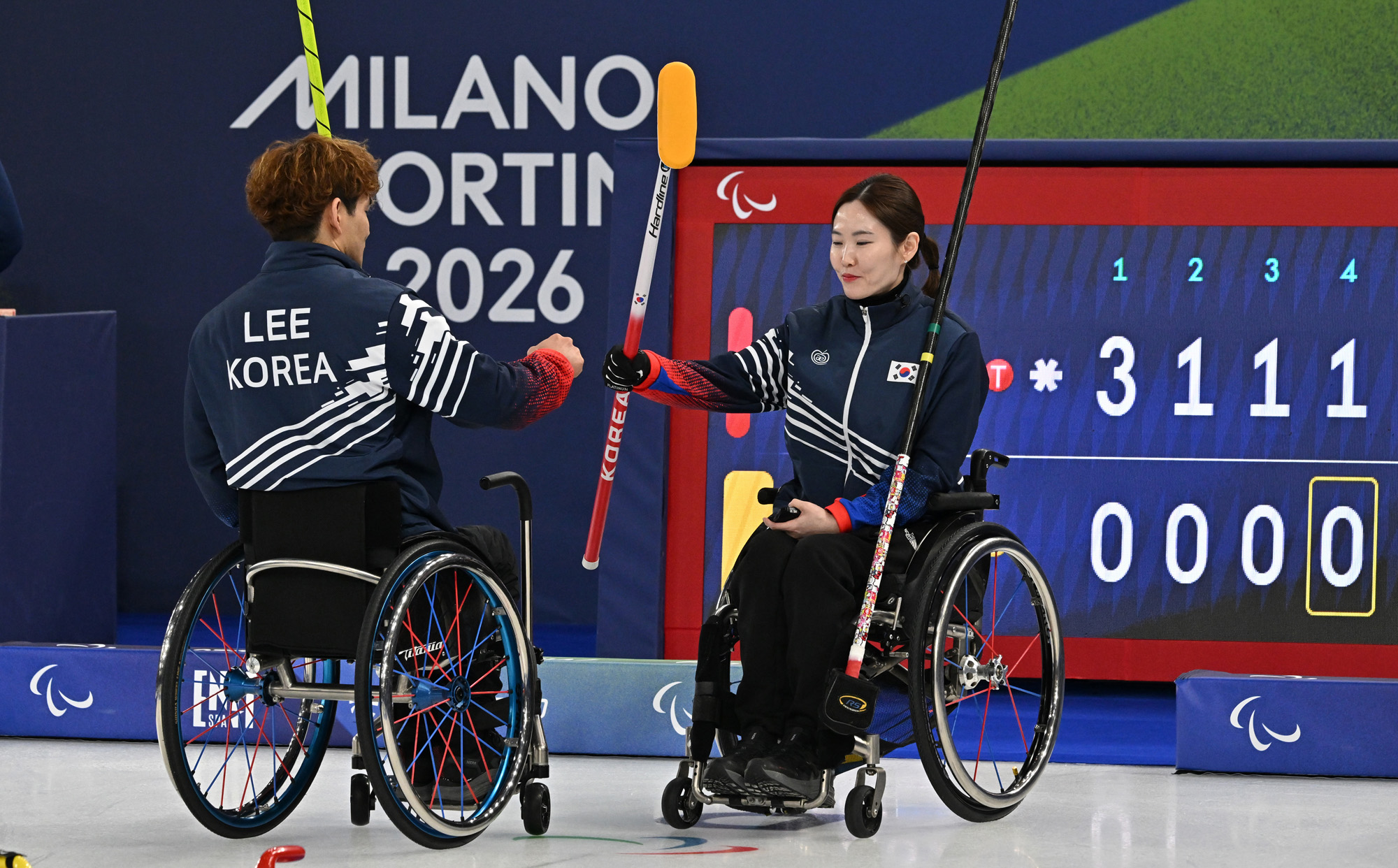 스포츠;밀라노코르티나동계패럴림픽;휠체어컬링;이용석;백혜진