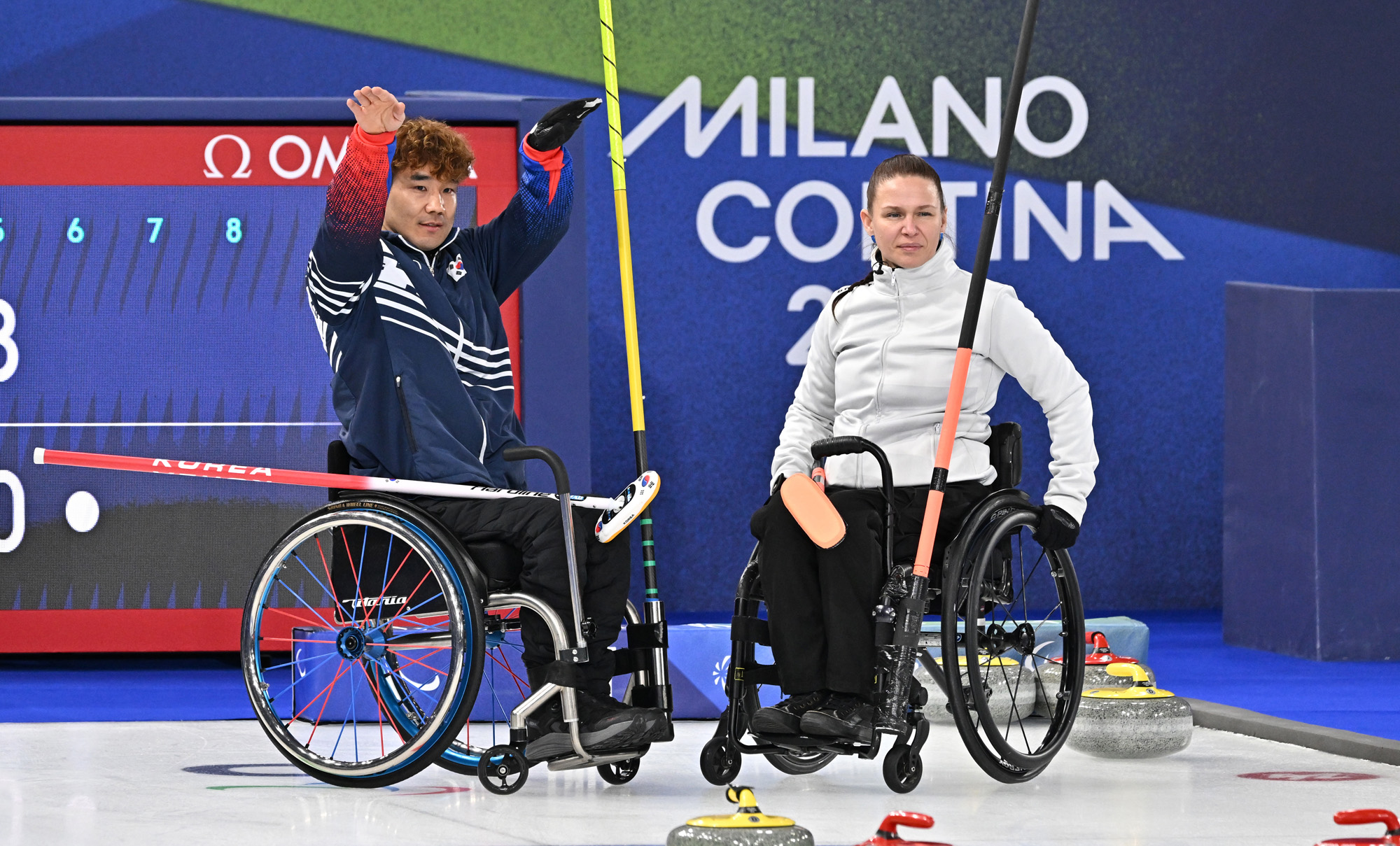 스포츠;밀라노코르티나동계패럴림픽;휠체어컬링;이용석;백혜진