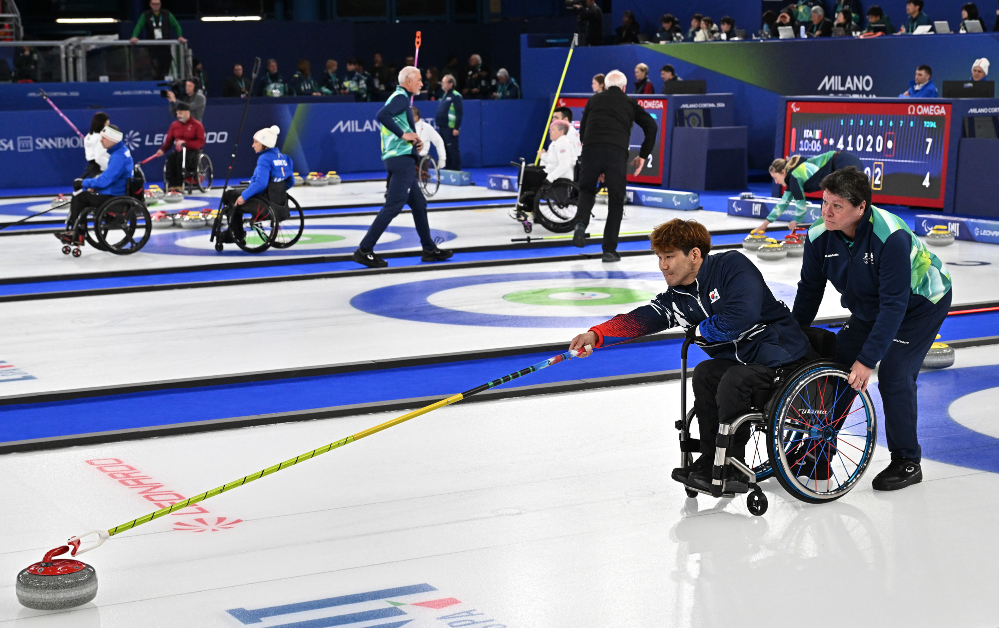 스포츠;밀라노코르티나동계패럴림픽;휠체어컬링;이용석;백혜진