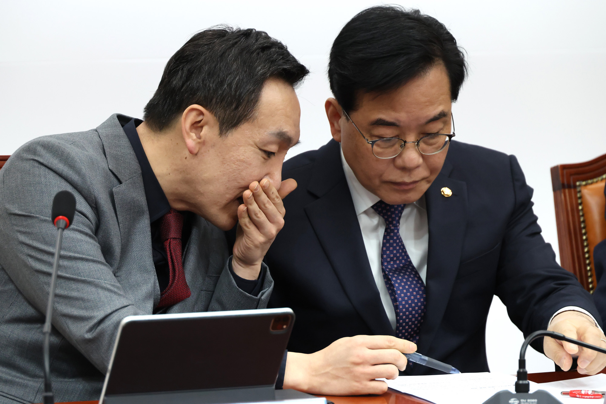 정치;국회;국민의힘 최고위원회의;김민수