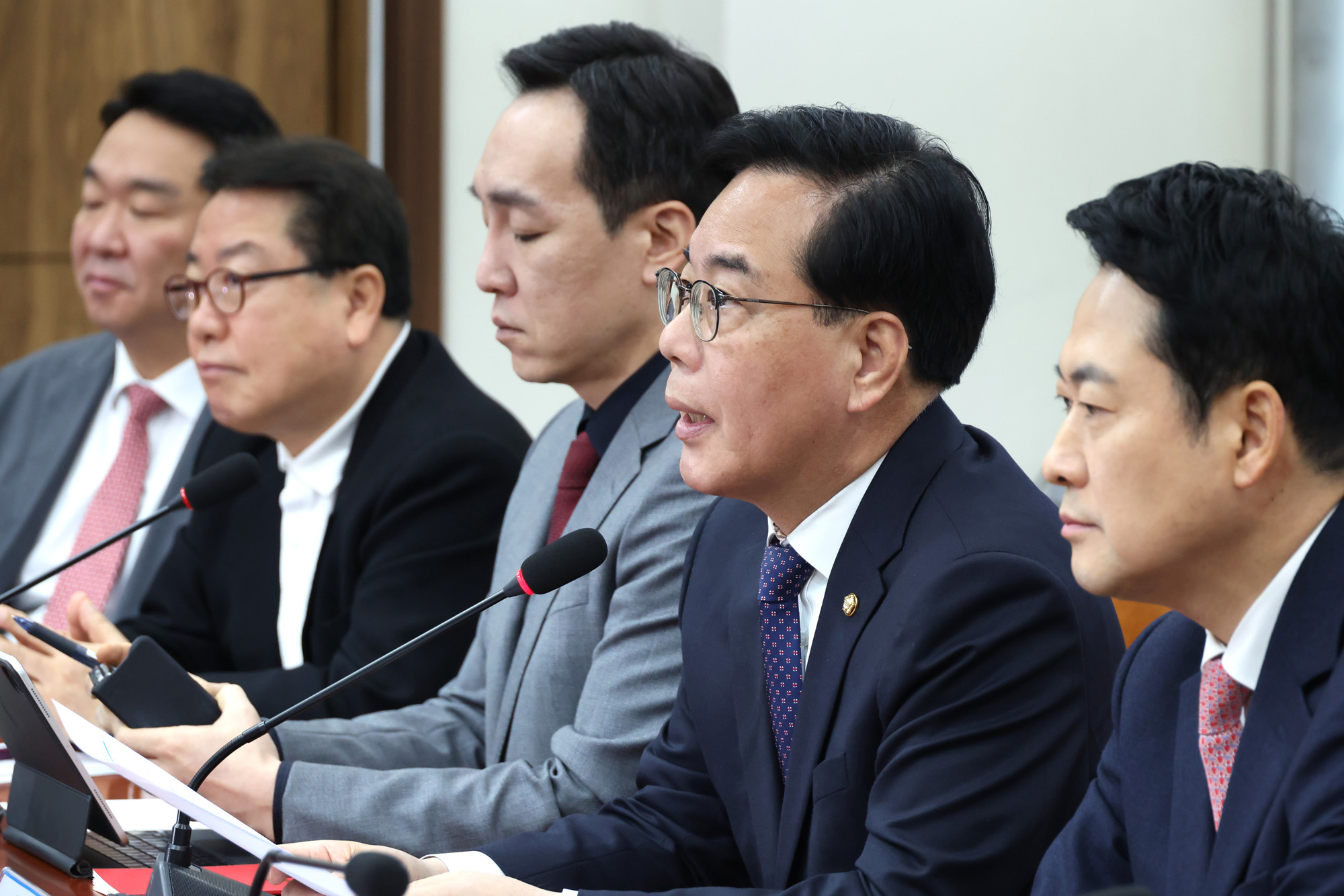 정치;국회;국민의힘 최고위원회의;송언석