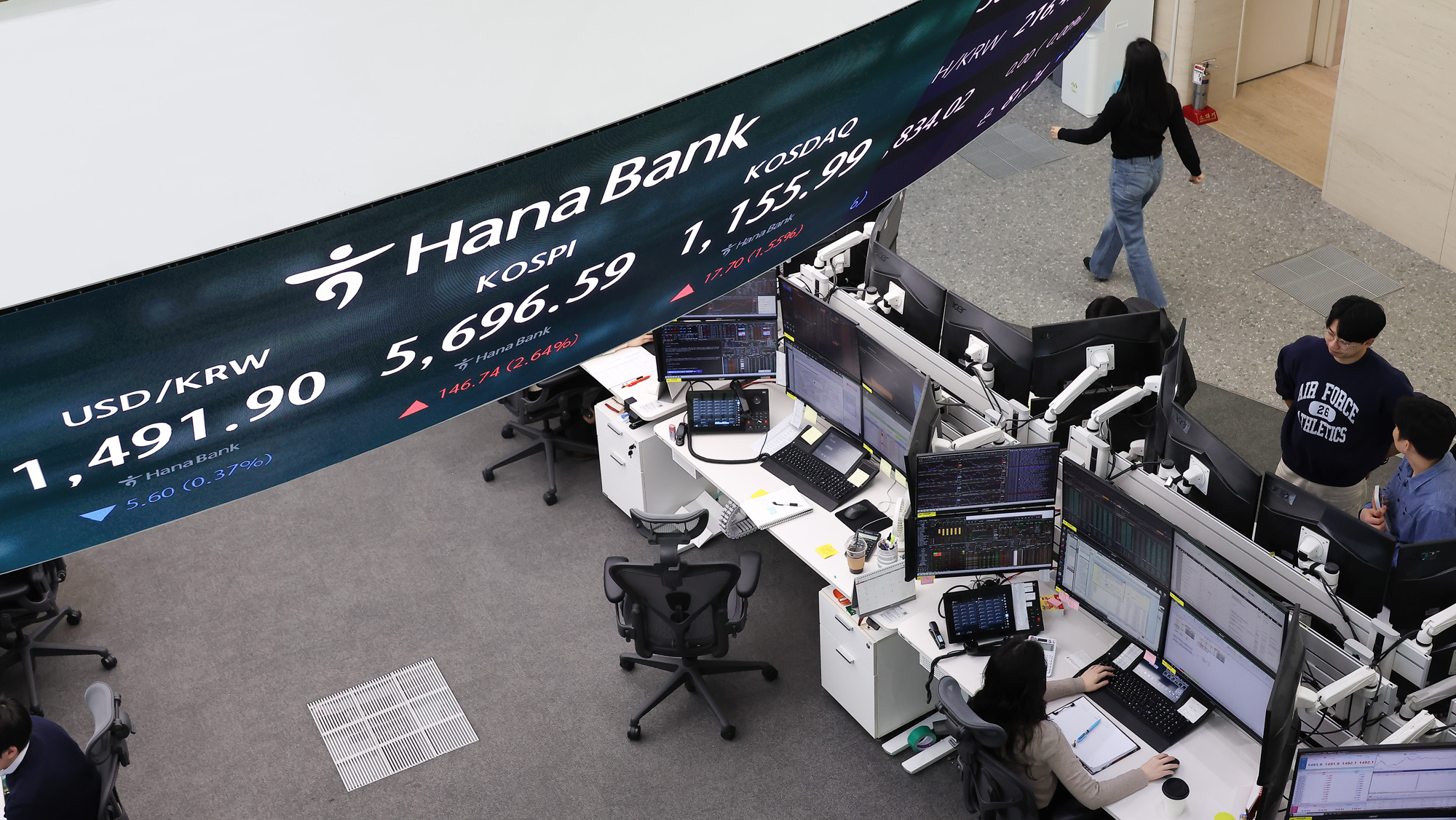 하나은행;딜링룸;환율;코스피;코스닥;주식