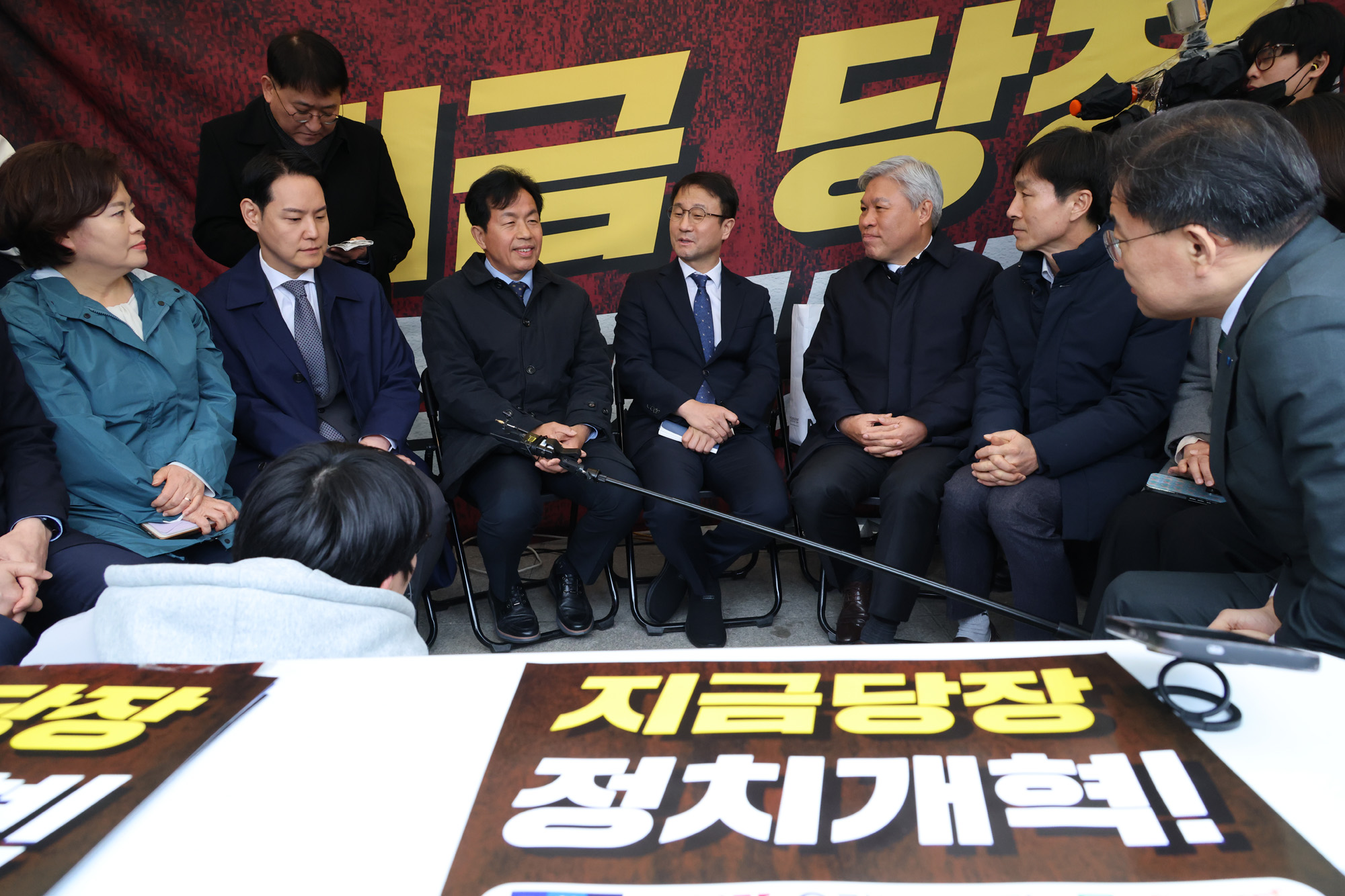 정치;국회;한병도;진보4당천막농성;서왕진;윤종오;한창민