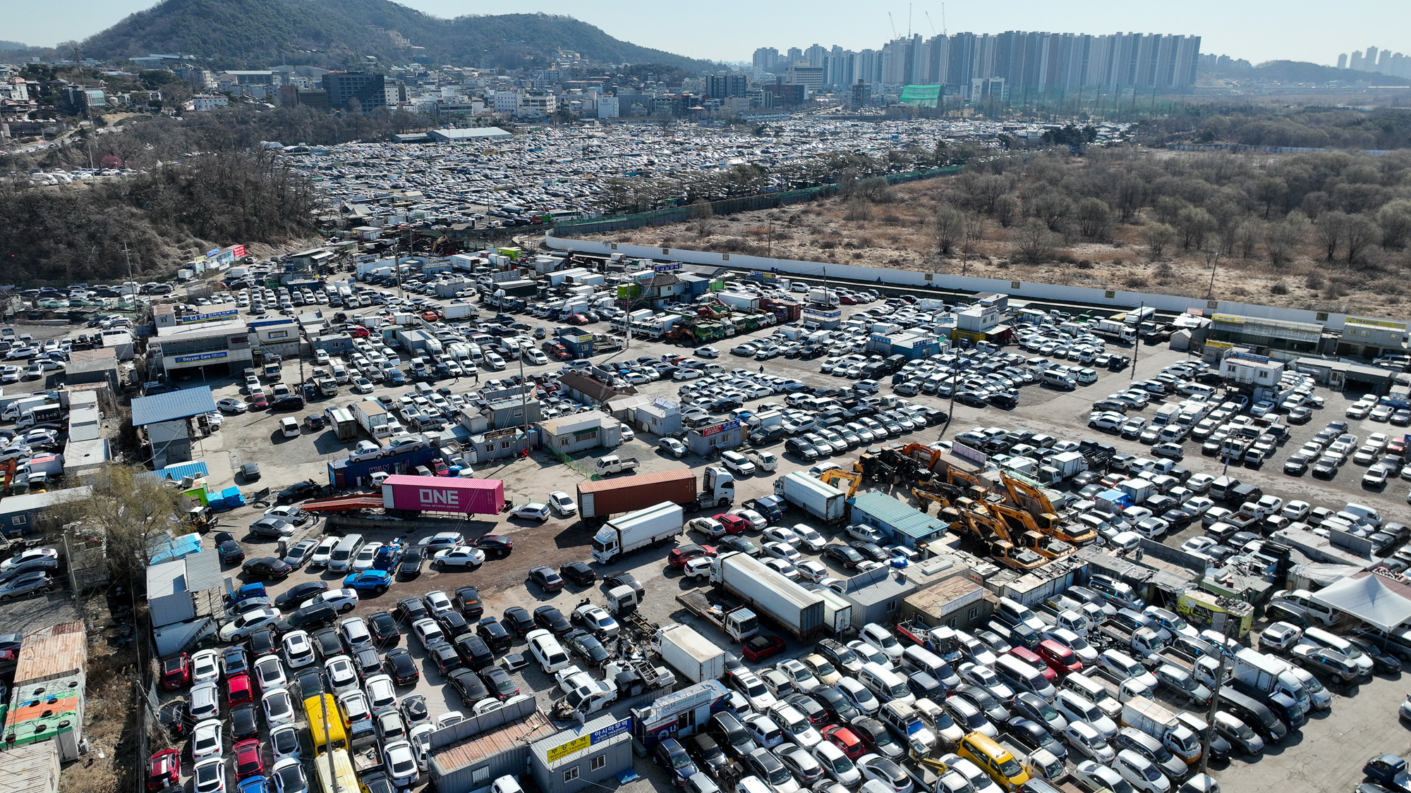 송도;수출단지;중고차;중동;수출;이란;전쟁