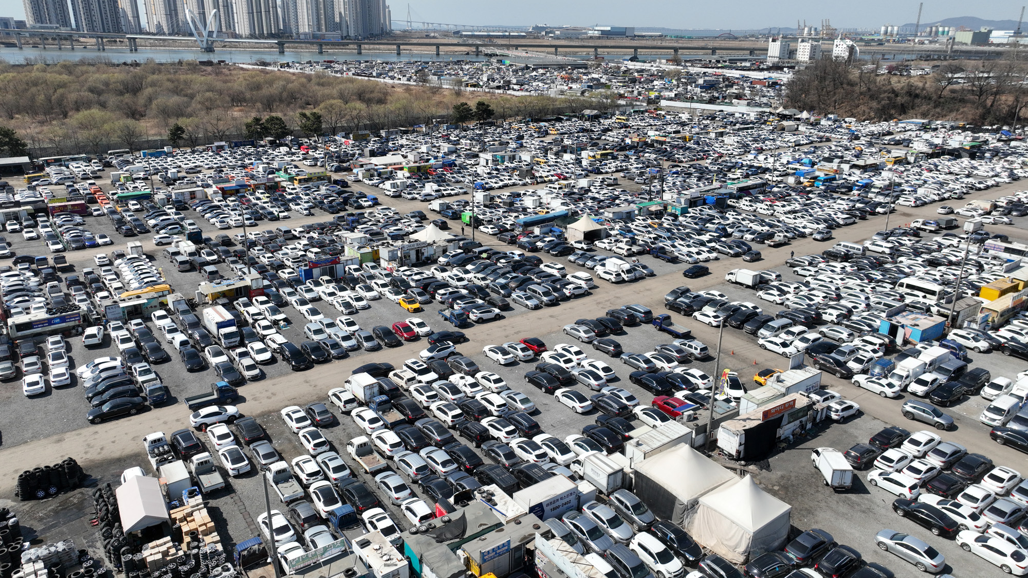 송도;수출단지;중고차;중동;수출;이란;전쟁