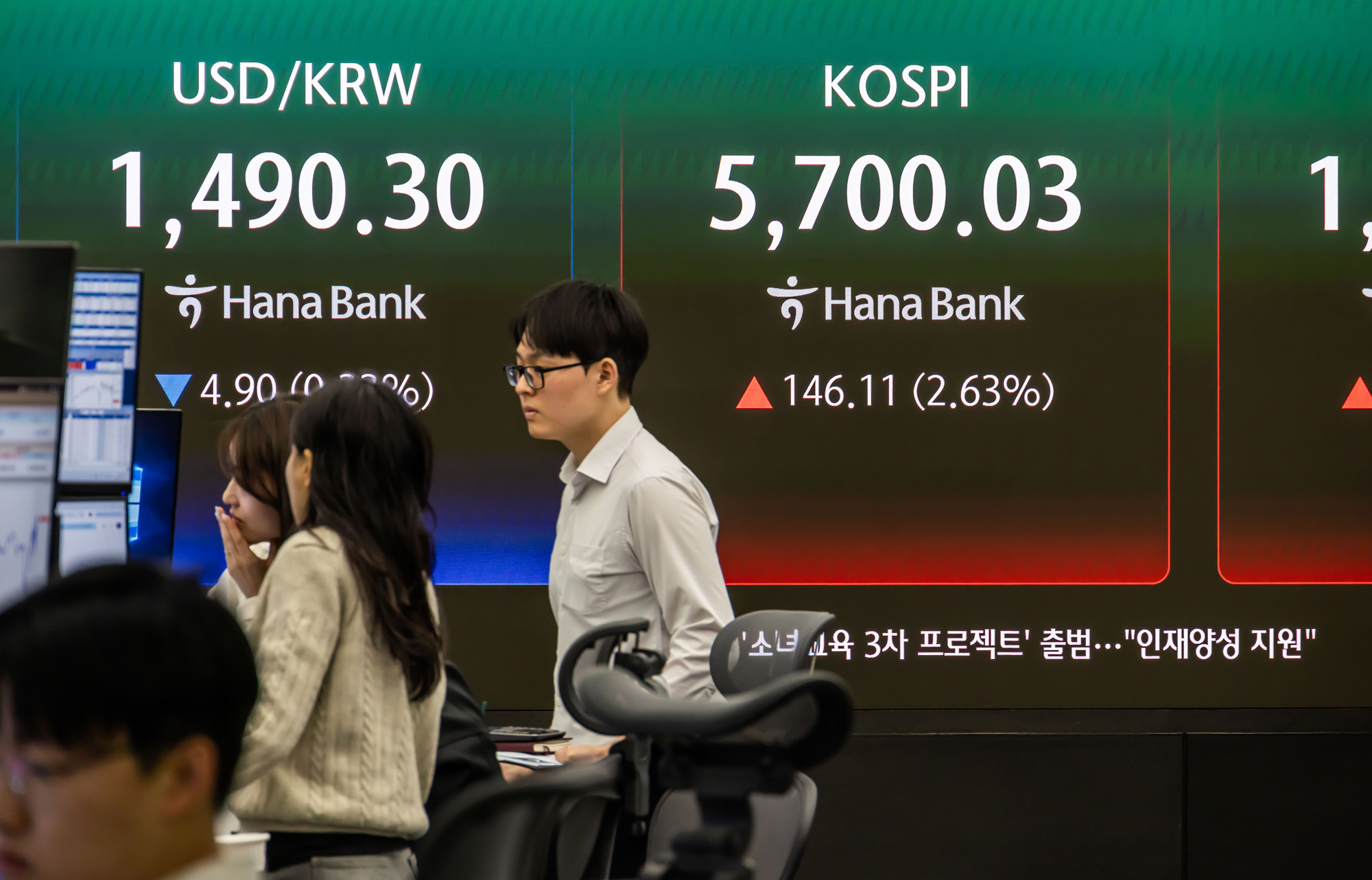 경제;주식;주가;코스피;코스닥;KOSPI;하나은행딜링룸