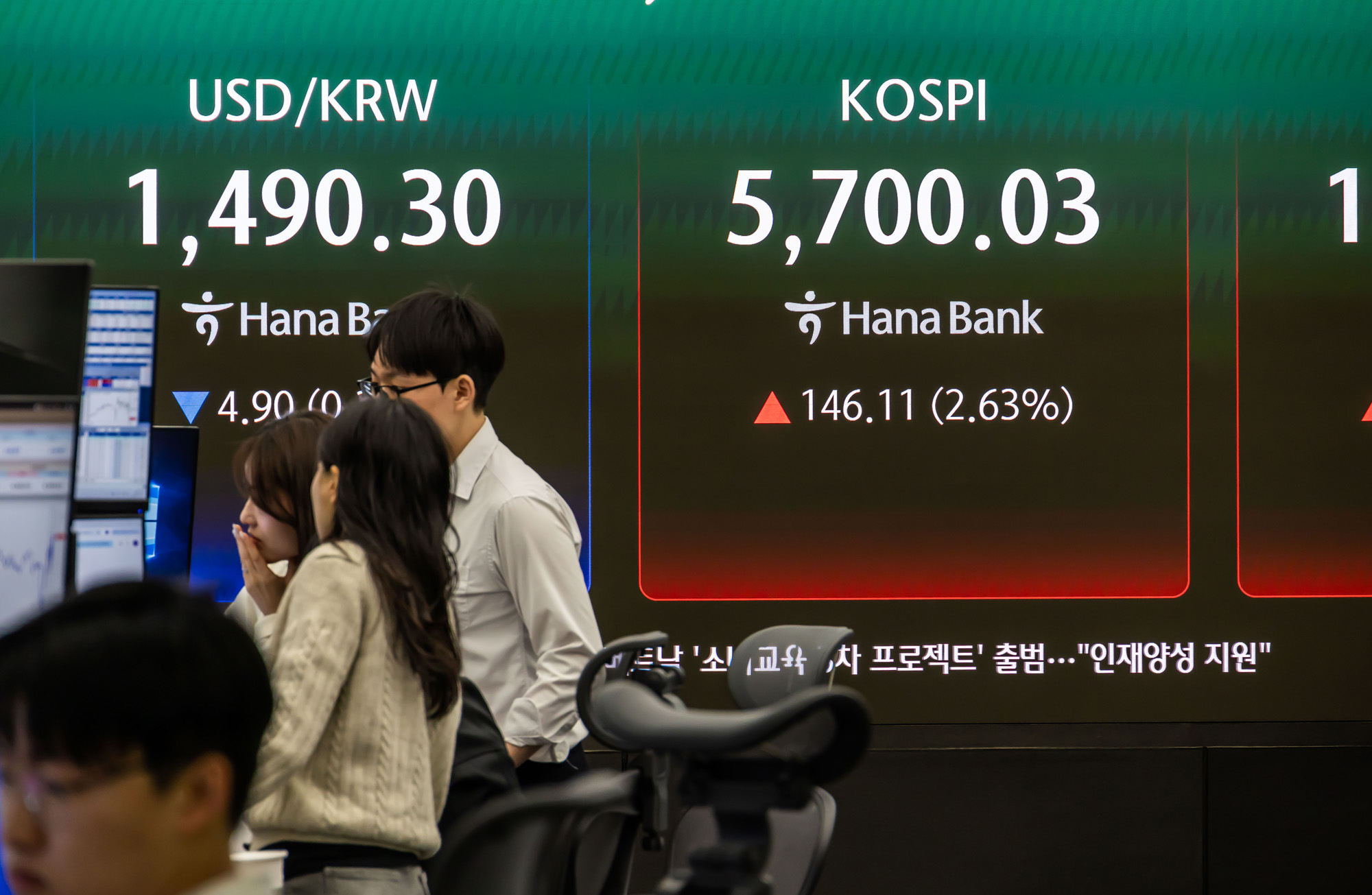 경제;주식;주가;코스피;코스닥;KOSPI;하나은행딜링룸